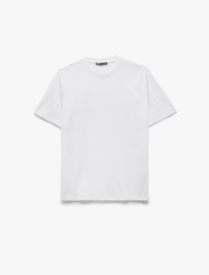  Kısa Kollu Regular Fit Bisiklet Yaka Pamuklu 3'lü Basic Tişört Seti