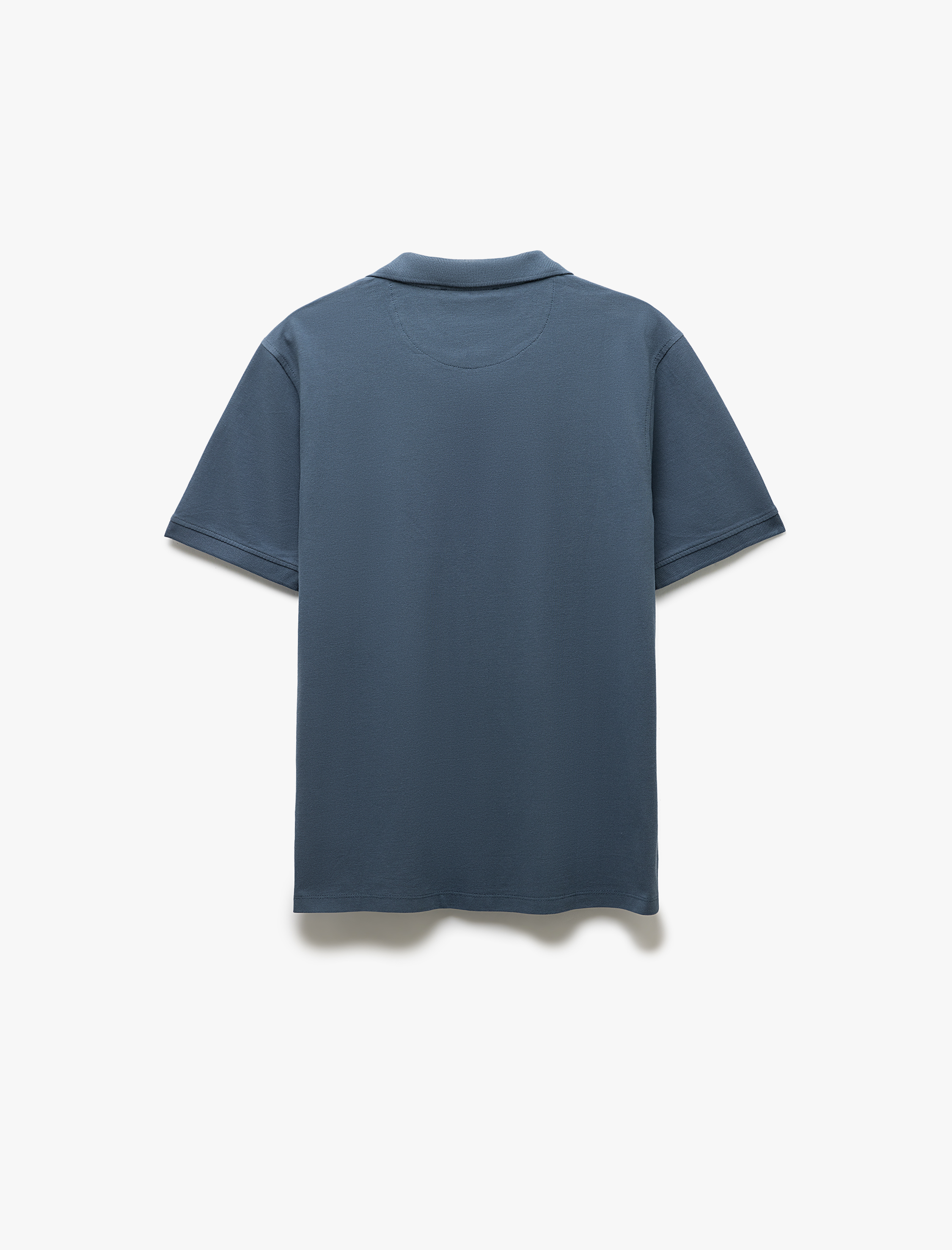   Pamuklu Pike Kumaş Kısa Kollu Regular Fit V Yaka Polo Tişört