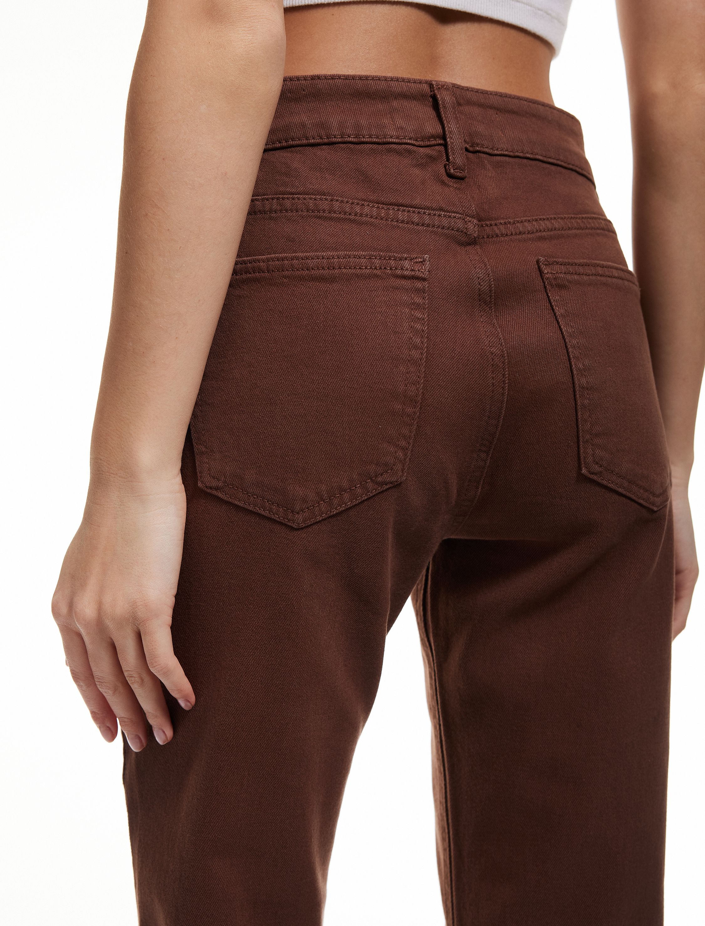   Normal Bel Düğmeli Beş Cepli Slim Fit İspanyol Paça Pantolon - Flare Jean