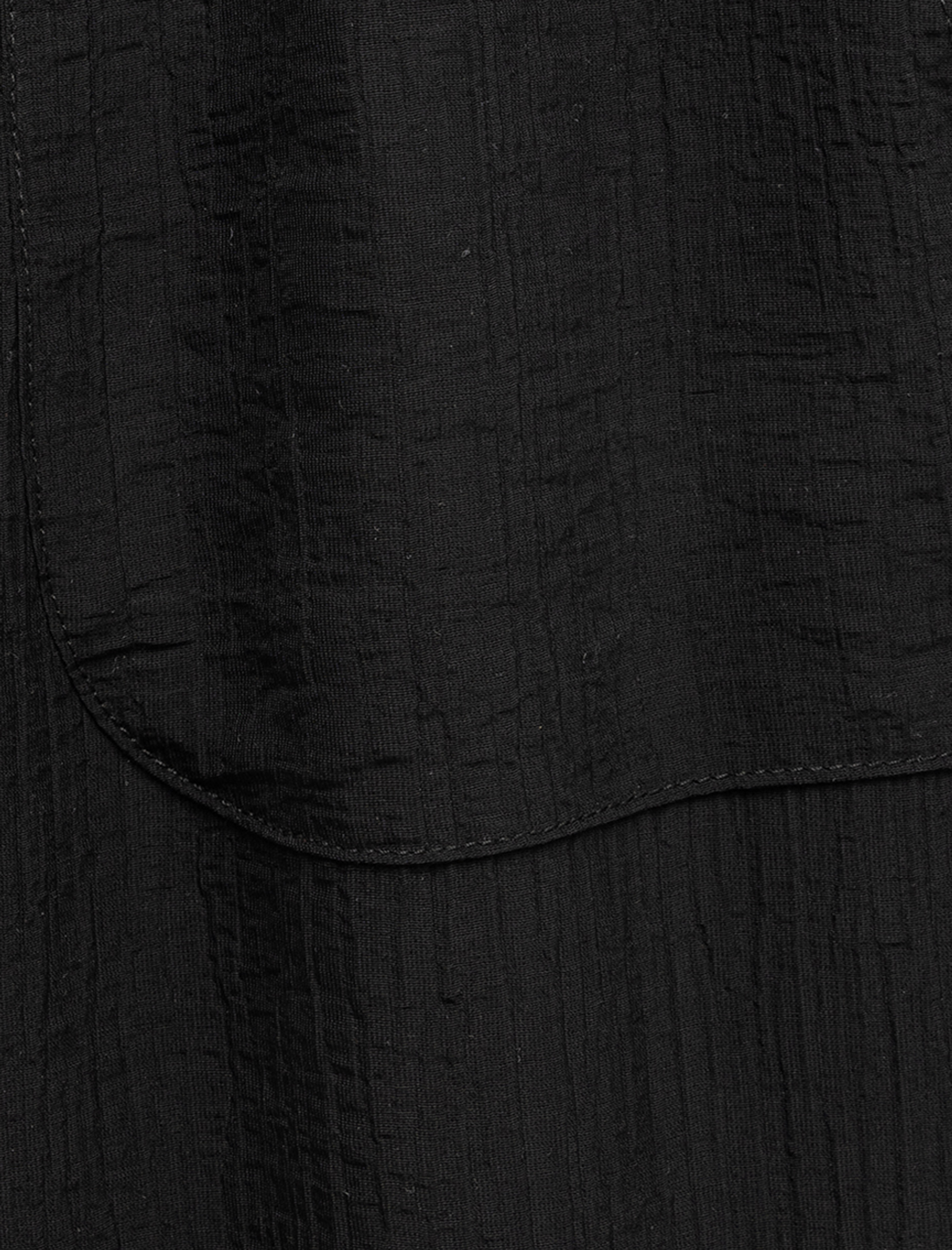   Beli Bağcıklı Geniş Paça Cepli Viskon Karışımlı Pantolon