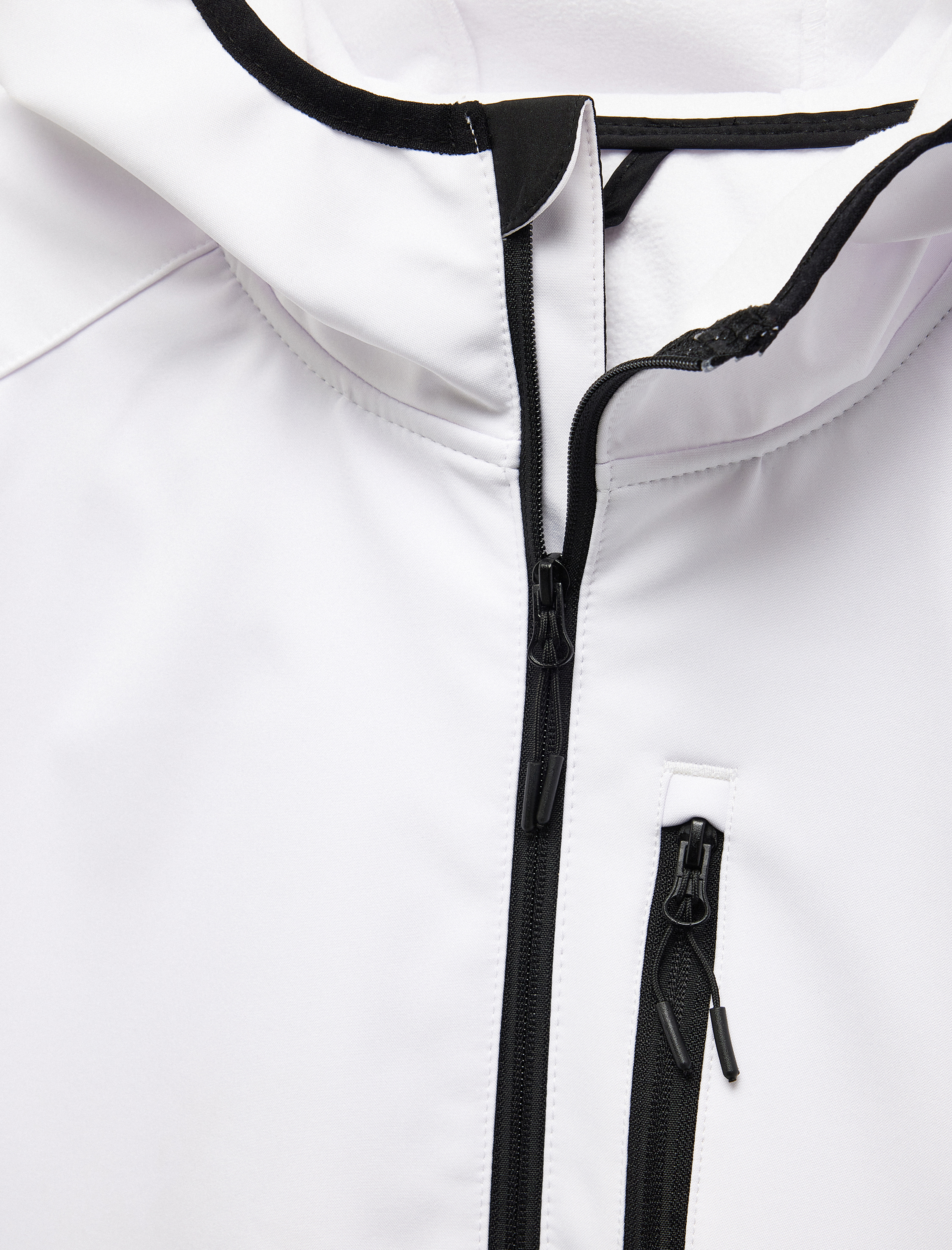   Fermuarlı Cepli Uzun Kollu Slim Fit Kapşonlu Mevsimlik Ceket