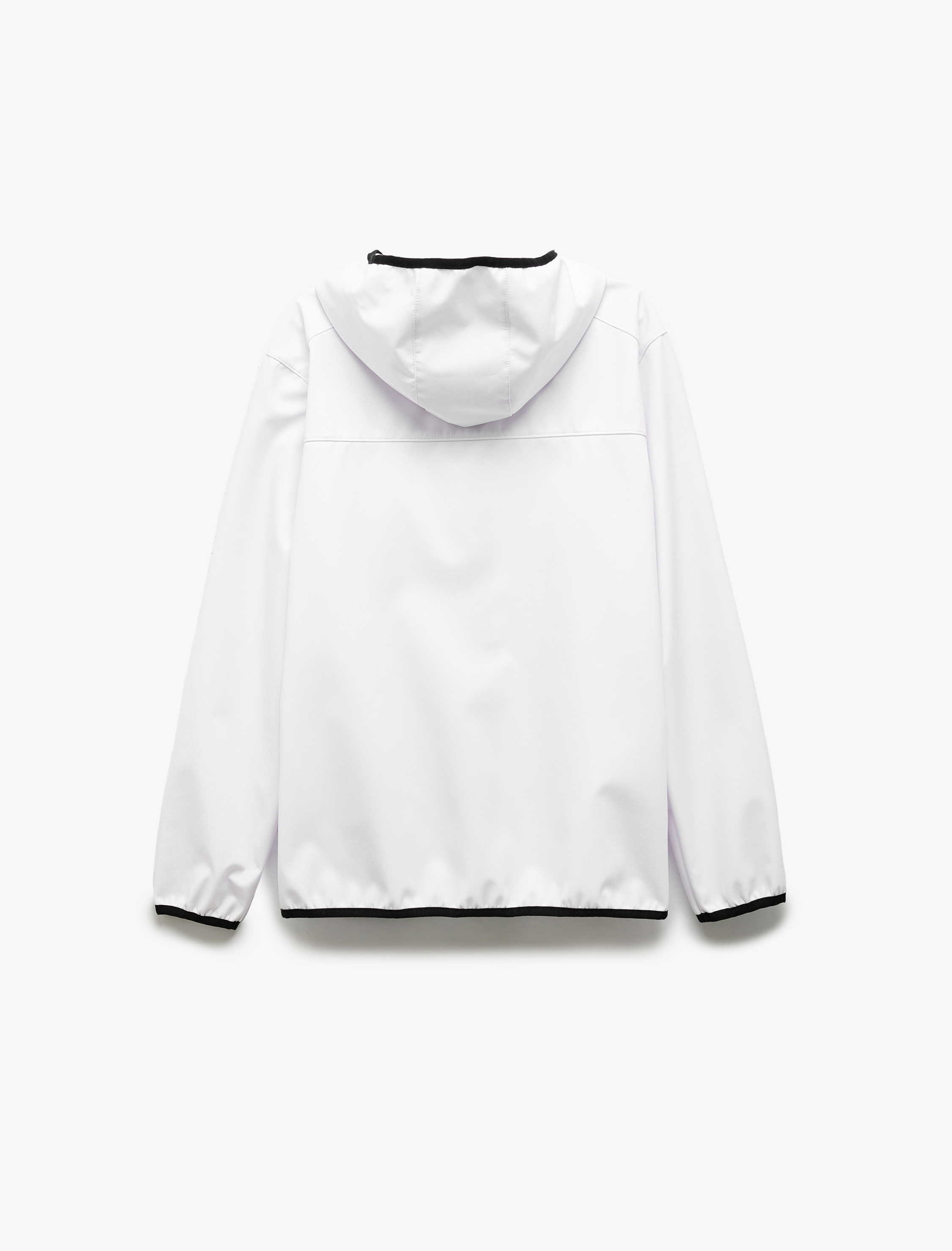   Fermuarlı Cepli Uzun Kollu Slim Fit Kapşonlu Mevsimlik Ceket