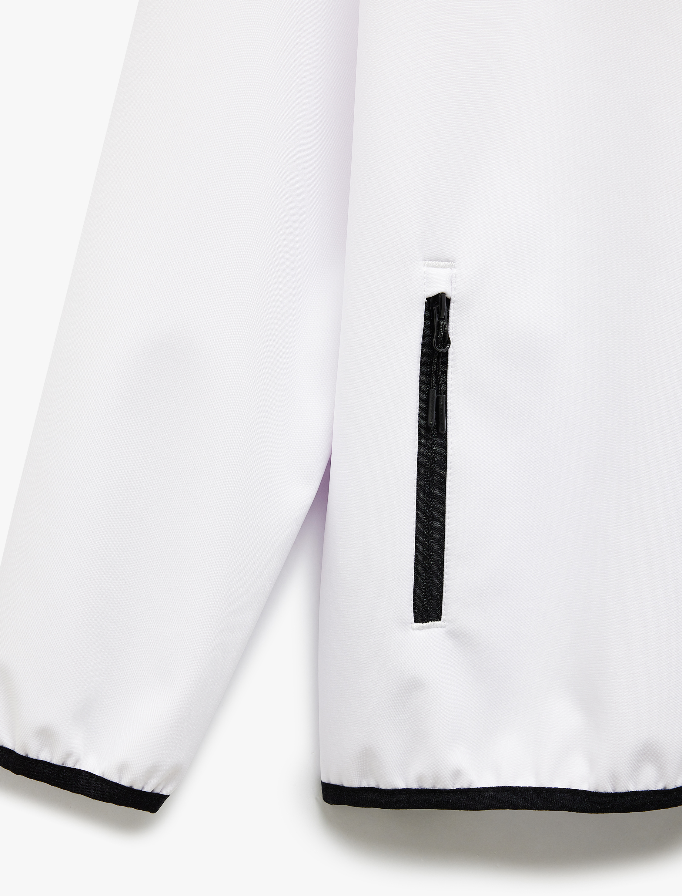   Fermuarlı Cepli Uzun Kollu Slim Fit Kapşonlu Mevsimlik Ceket