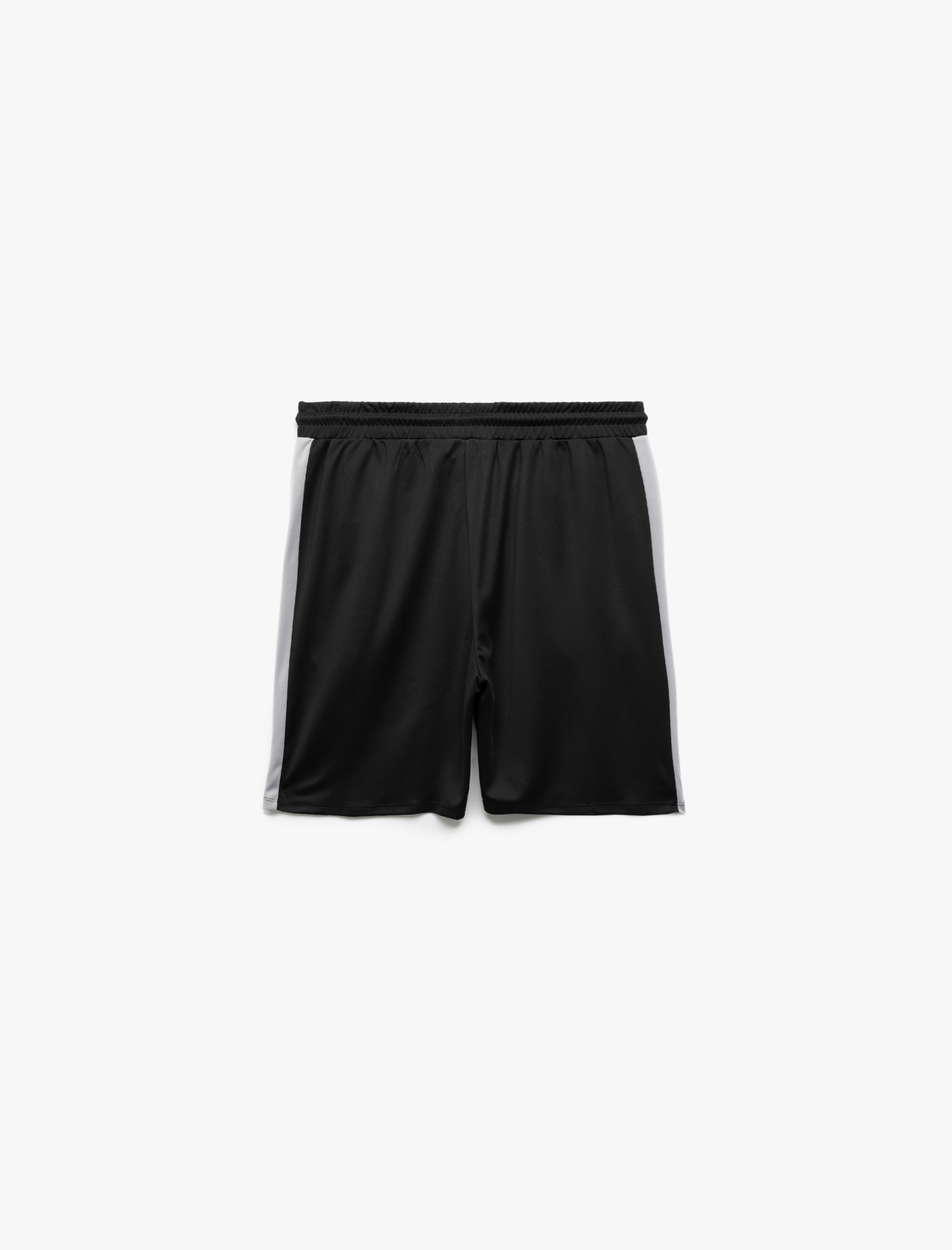   Baskılı Cepli Beli Bağcıklı Renk Bloklu Bermuda Spor Şort