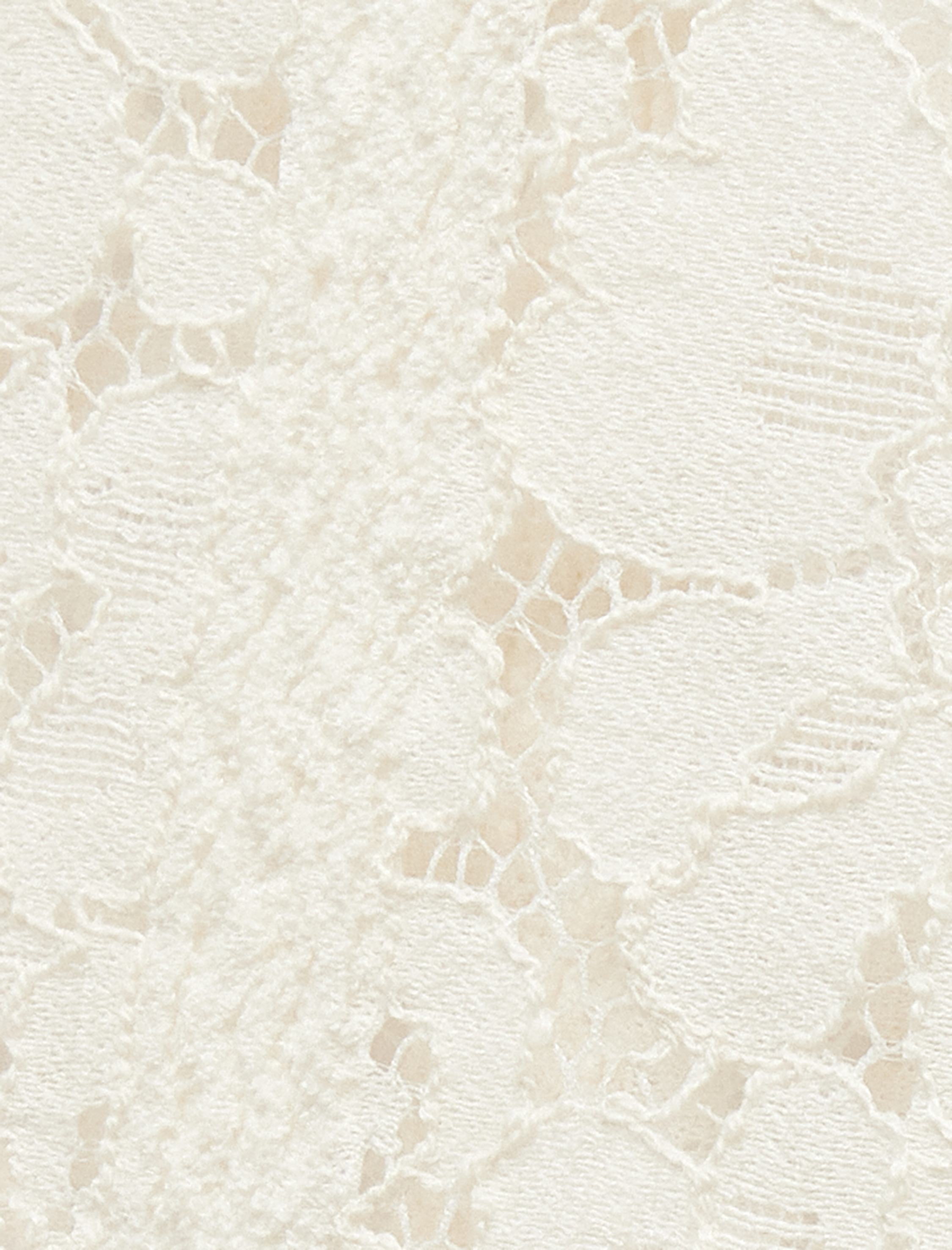   Dik Yaka Bağlama Detaylı Uzun Kollu Dantel Tişört