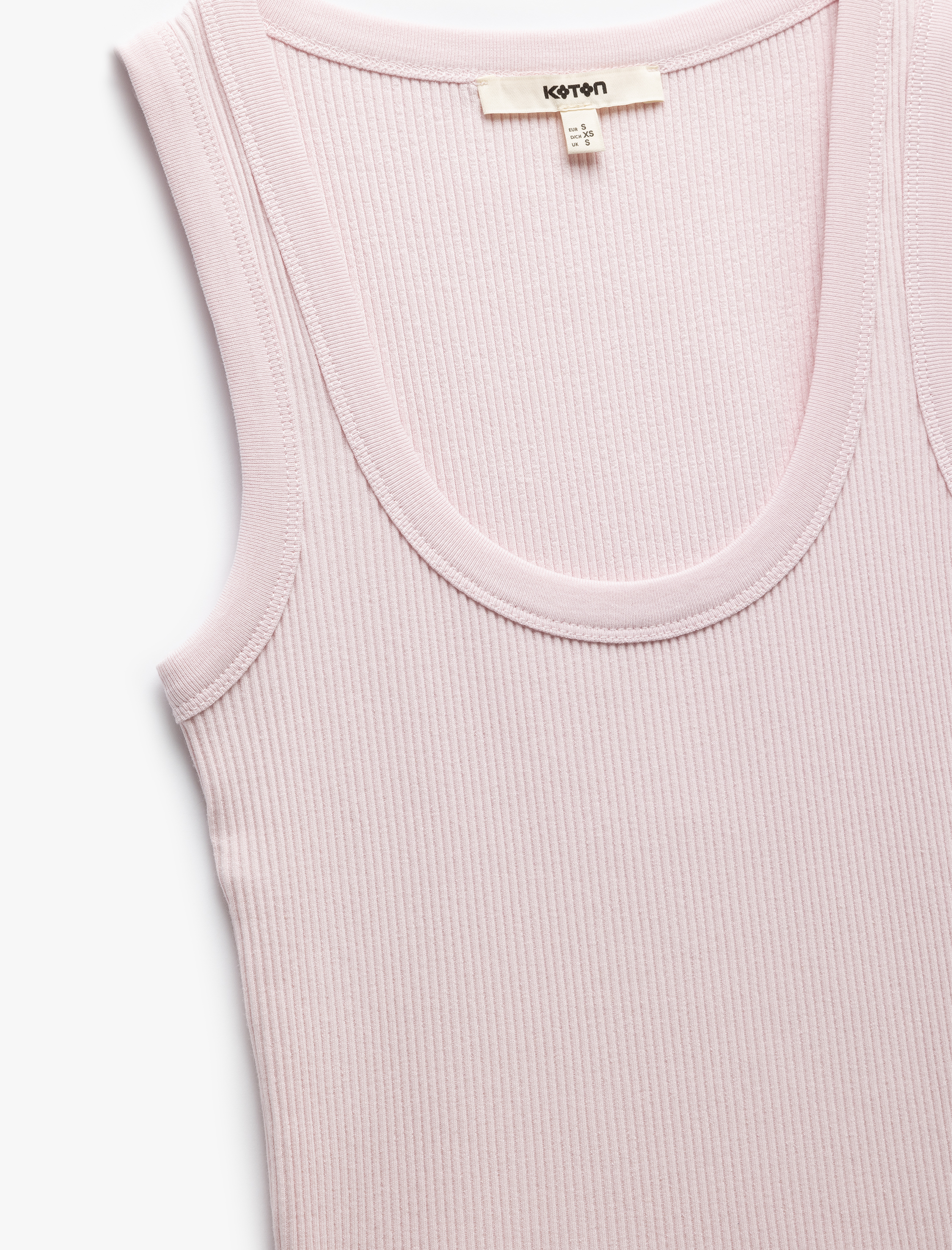   Slim Fit Kolsuz U Yaka Kadın Fitilli Atlet