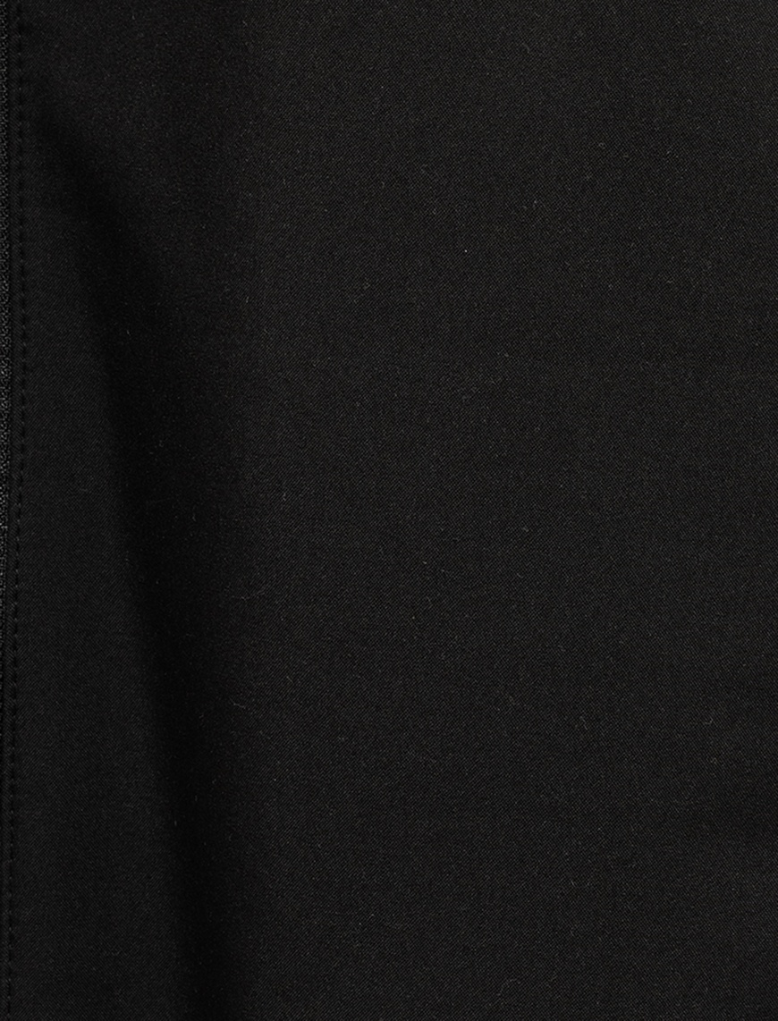   Fermuarlı Cepli Uzun Kollu Slim Fit Kapşonlu Mevsimlik Ceket