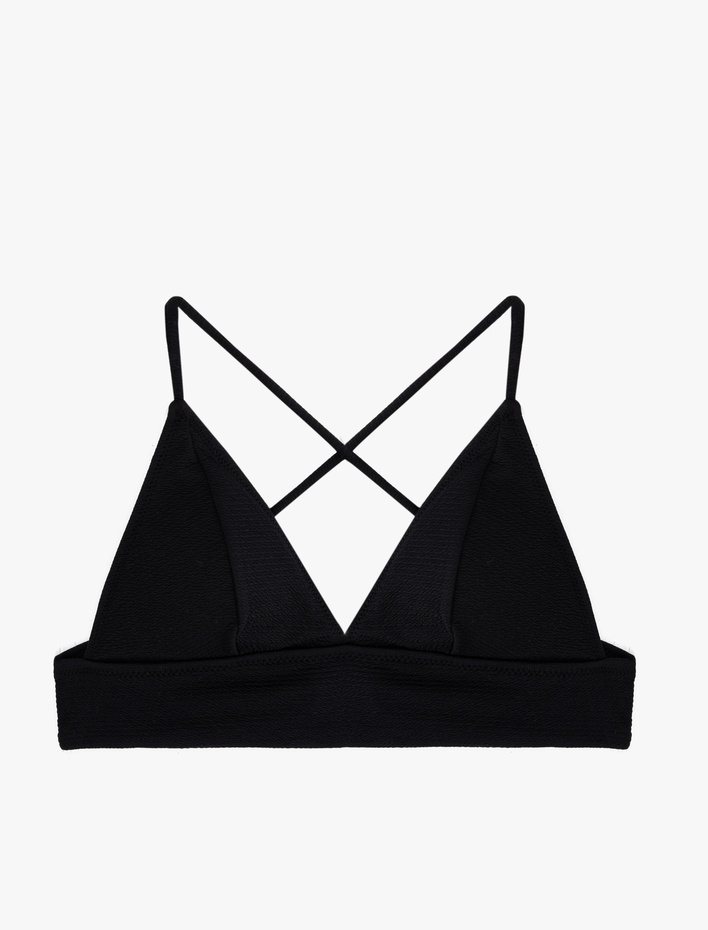  Arkası Çapraz Askılı Bağlama Detaylı Bralet Bikini Üstü