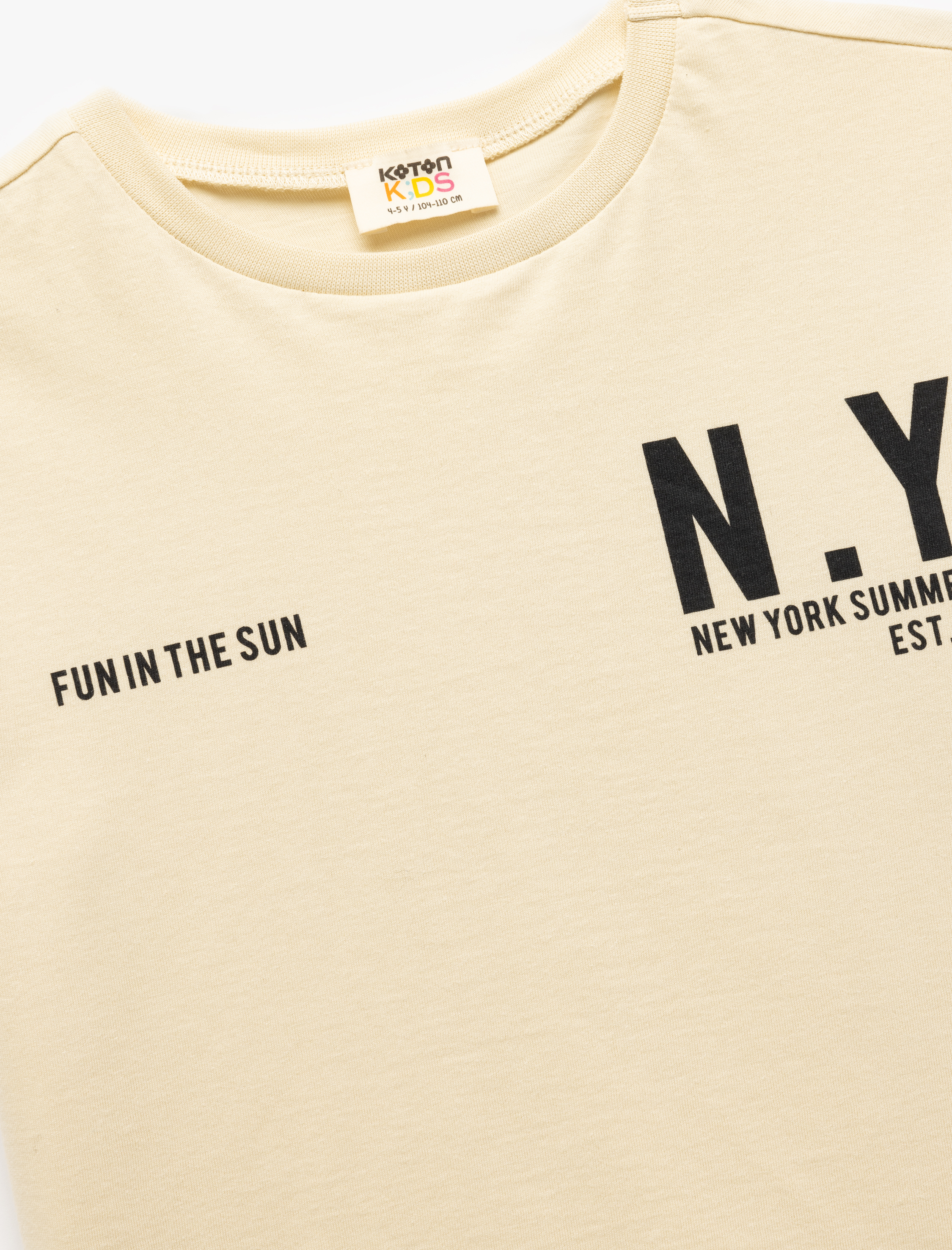  Erkek Çocuk Bisiklet Yaka Baskılı Pamuklu Kısa Kollu Tişört