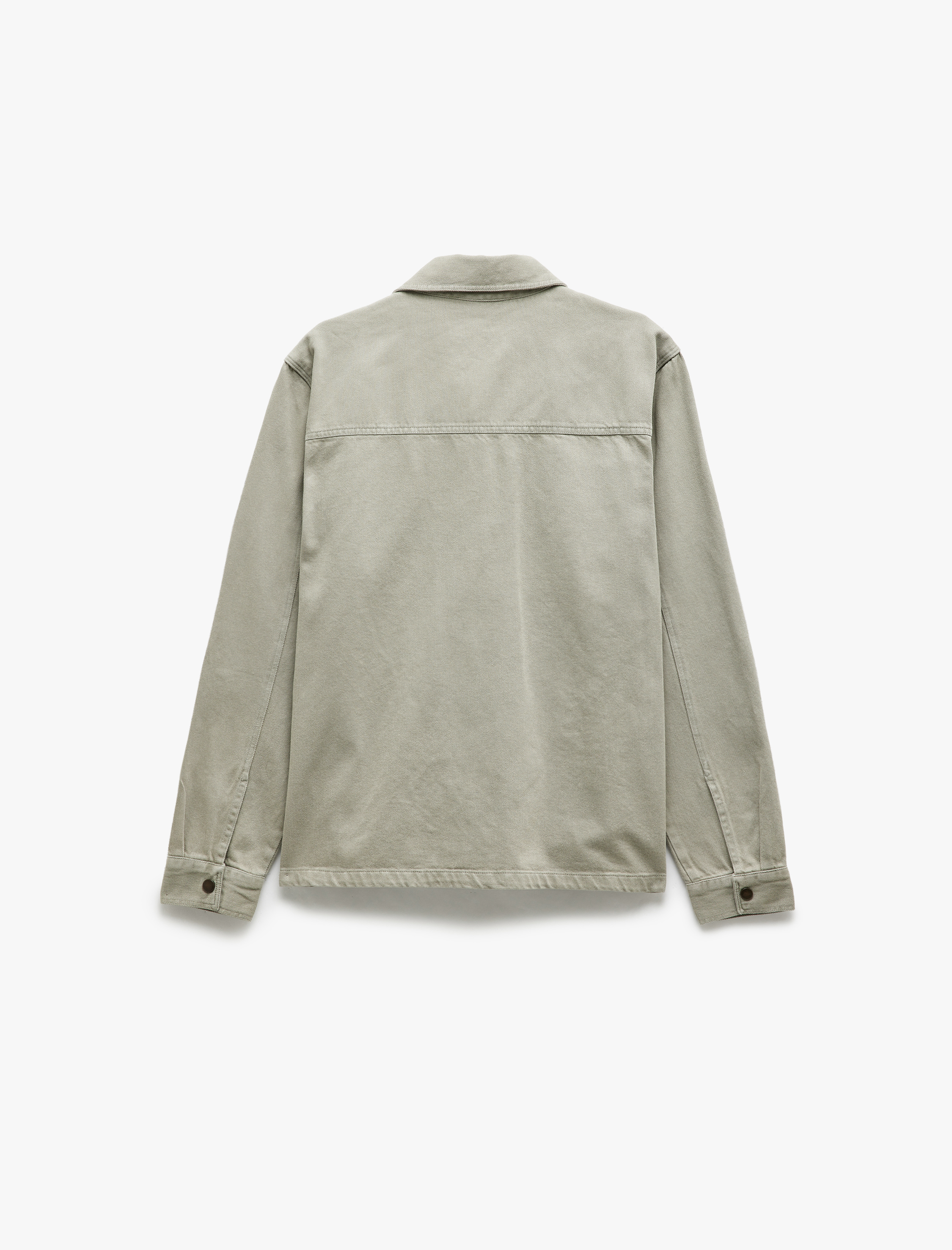   Pamuklu Uzun Kollu Cep Detaylı Gabardin Fermuarlı Mevsimlik Ceket