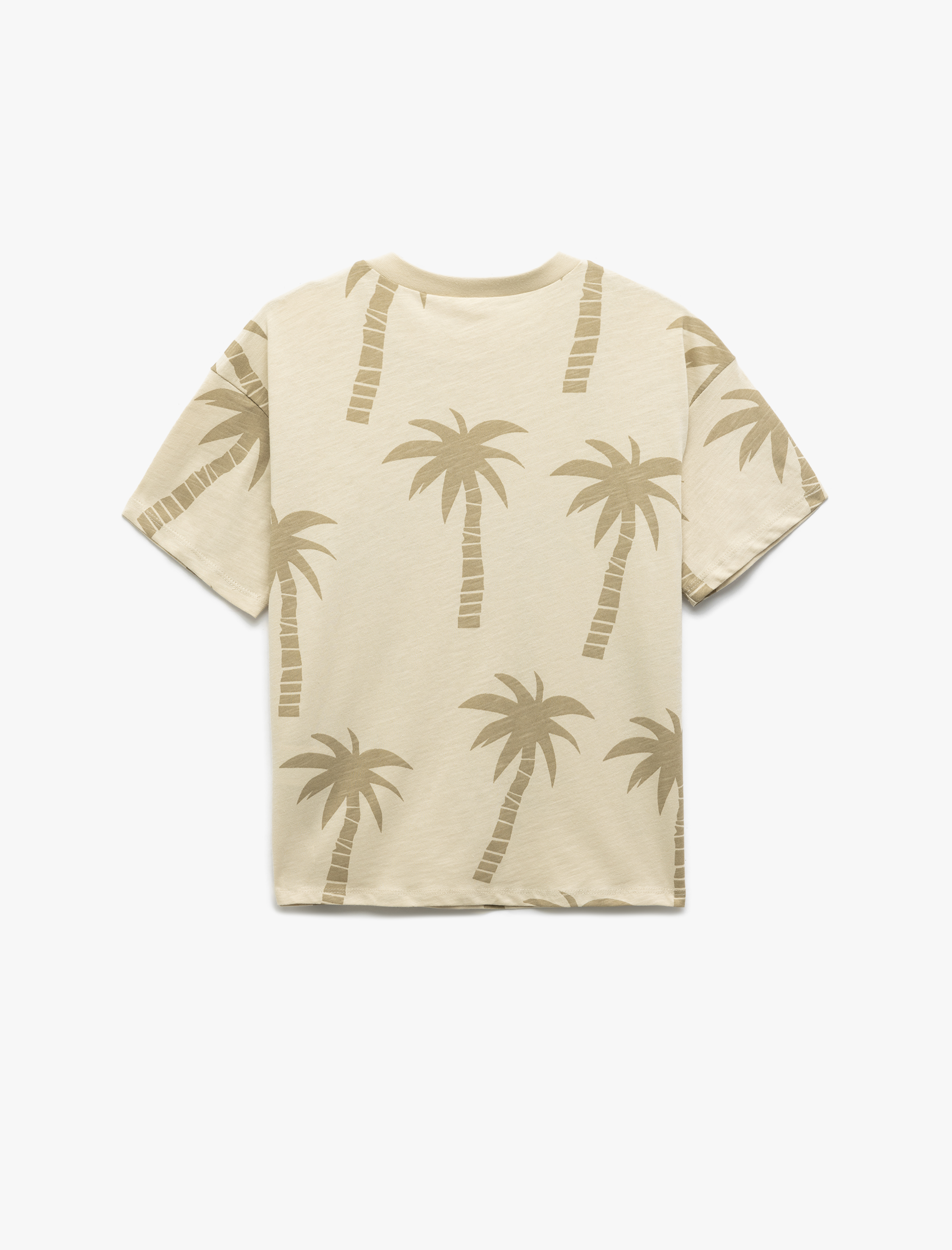  Erkek Çocuk Pamuklu Bisiklet Yaka Kısa Kollu Baskılı Tişört