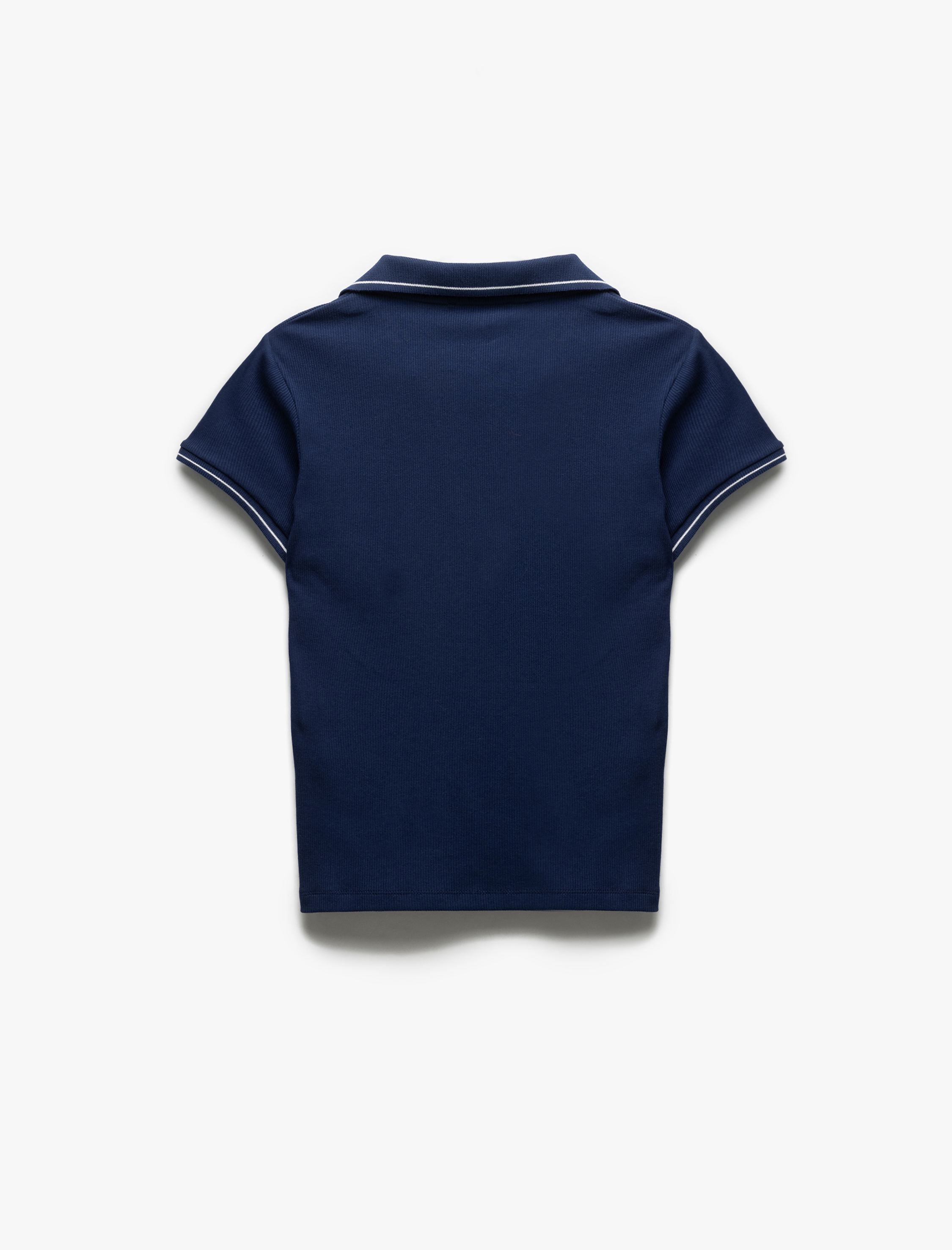   Pamuklu Slim Fit Çizgili Kısa Kollu Polo Yaka Tişört