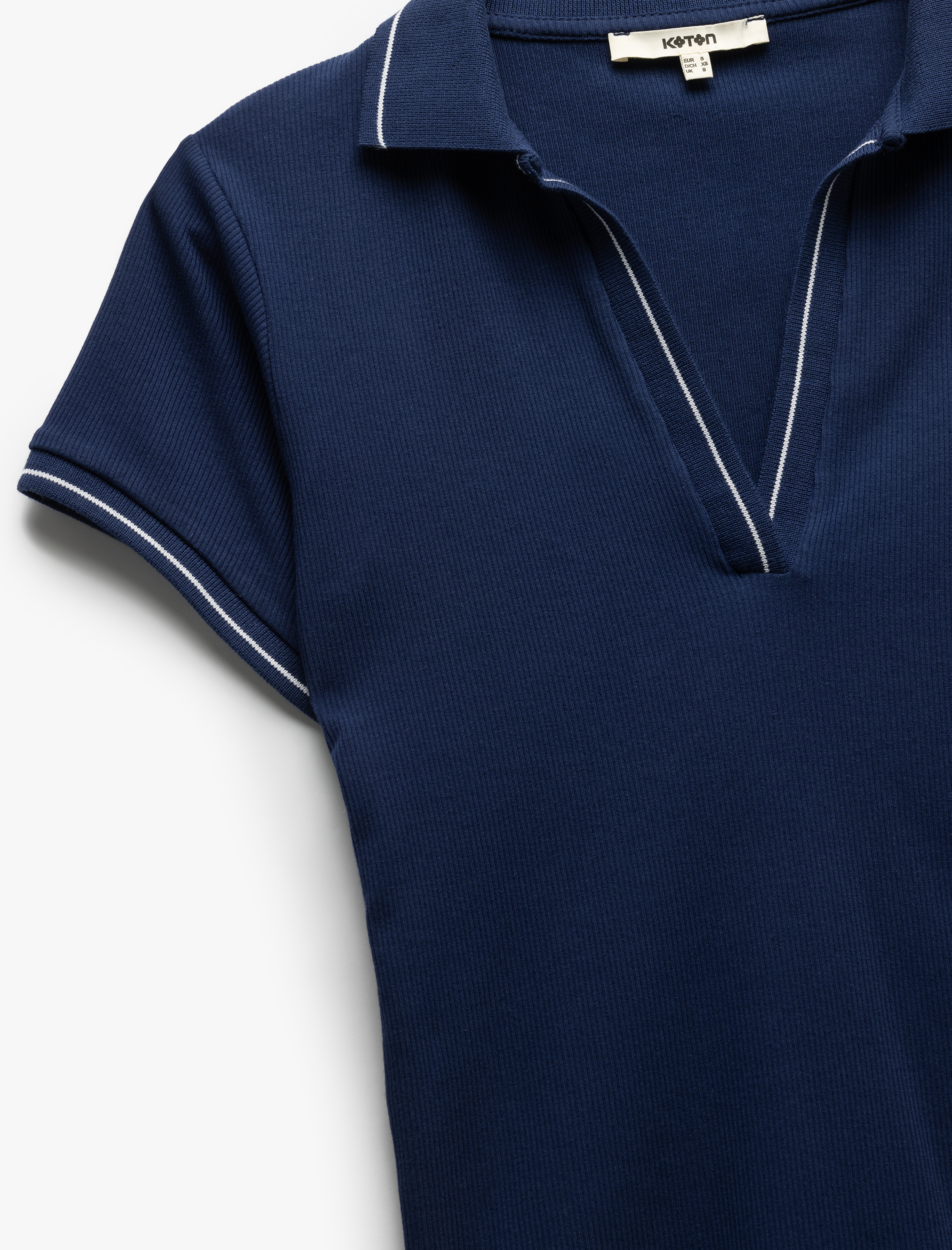   Pamuklu Slim Fit Çizgili Kısa Kollu Polo Yaka Tişört