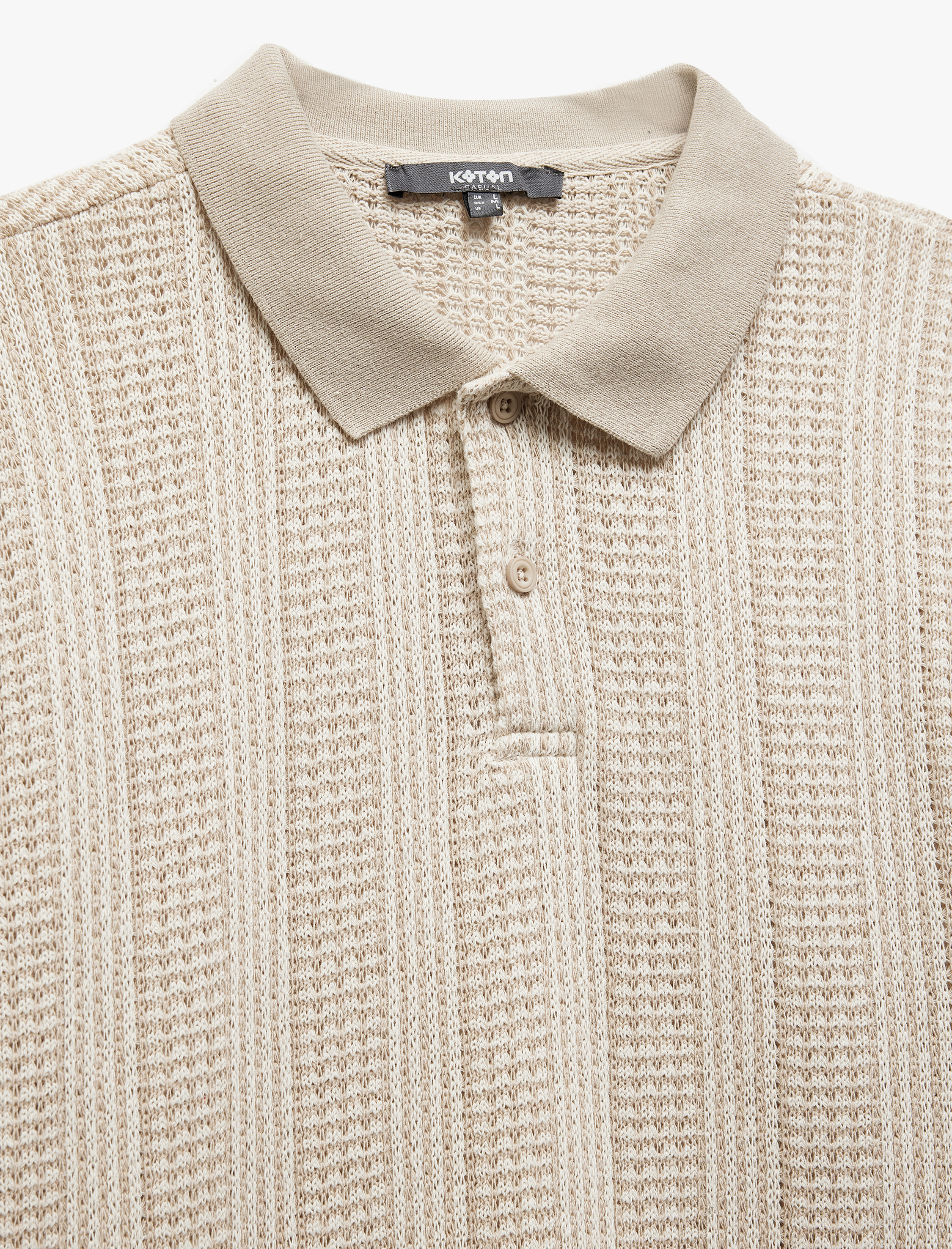   Regular Fit Dokulu Kısa Kollu Polo Yaka Tişört