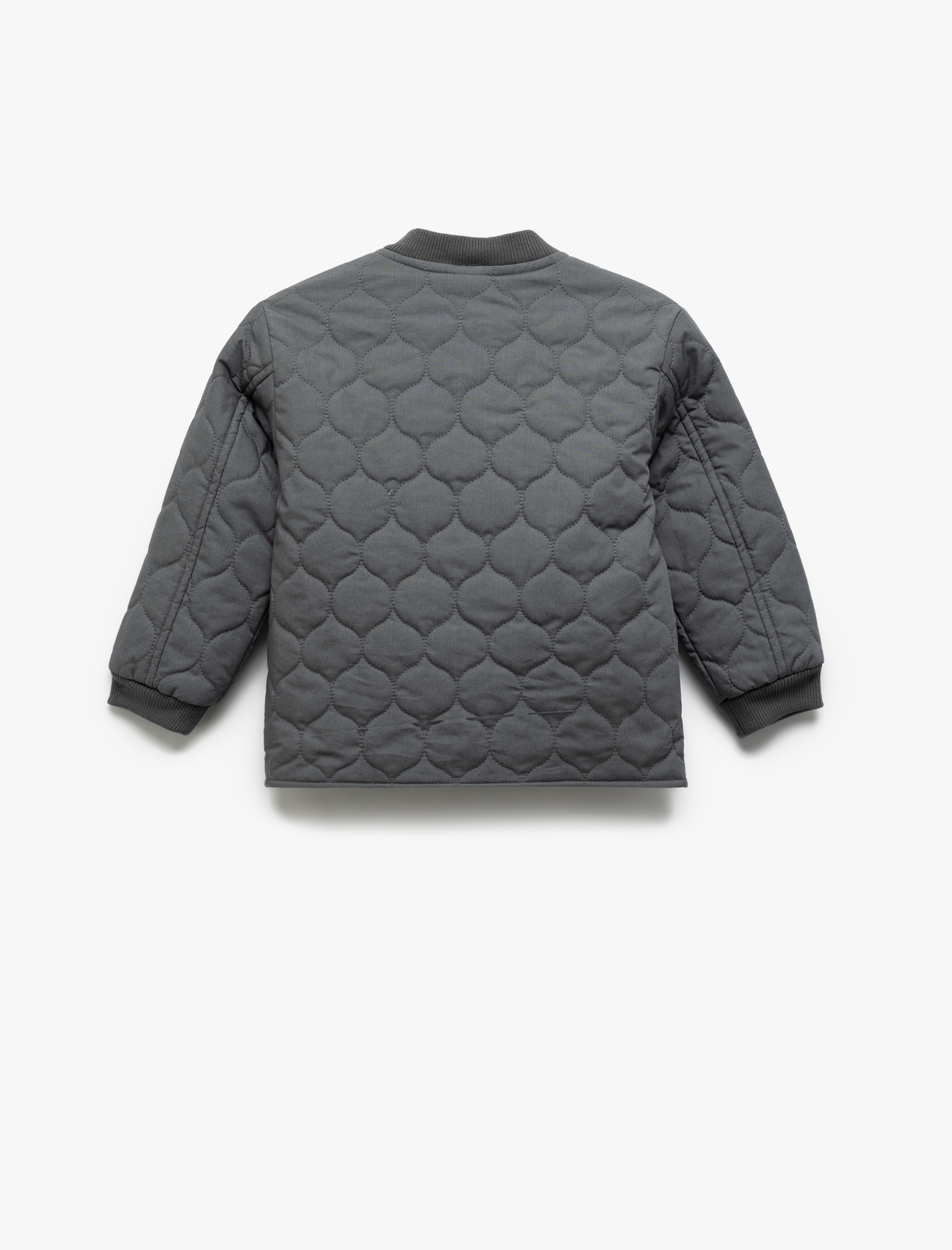  Erkek Bebek Uzun Kollu Fermuarlı Pamuklu Kapitone Mevsimlik Mont