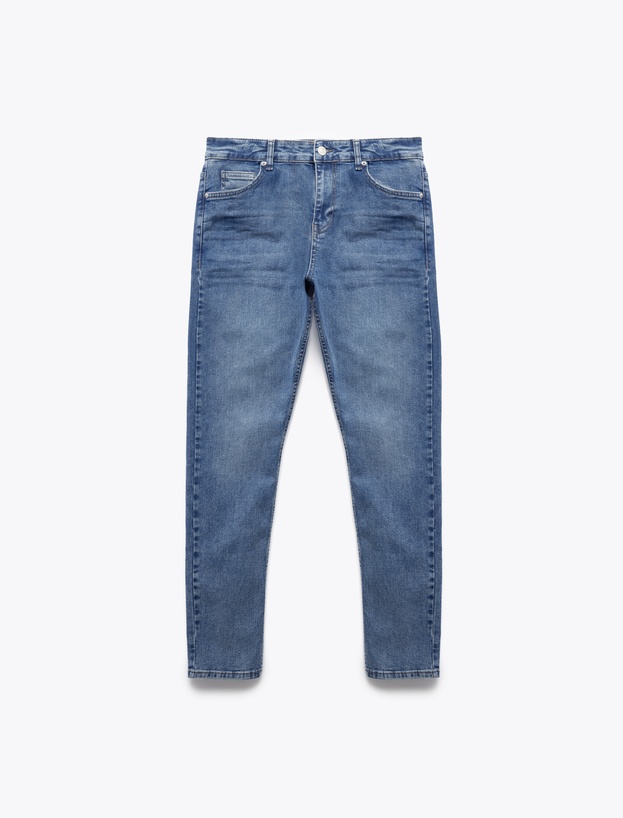 Pamuklu Normal Bel Slim Fit Jean Pantolon - Brad Jeans_3