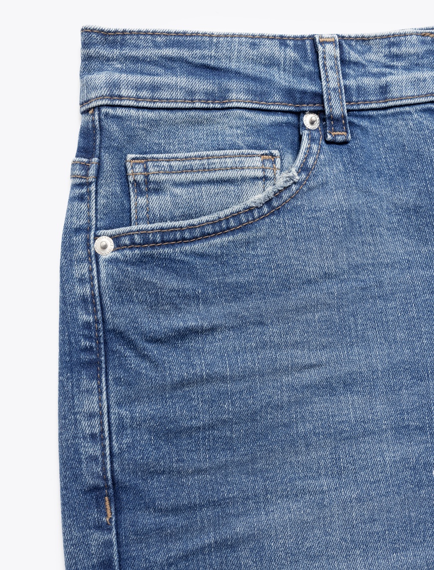   Pamuklu Normal Bel Slim Fit Jean Pantolon - Brad Jeans