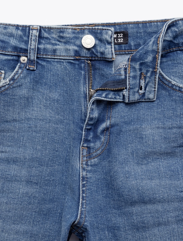 Pamuklu Normal Bel Slim Fit Jean Pantolon - Brad Jeans_5