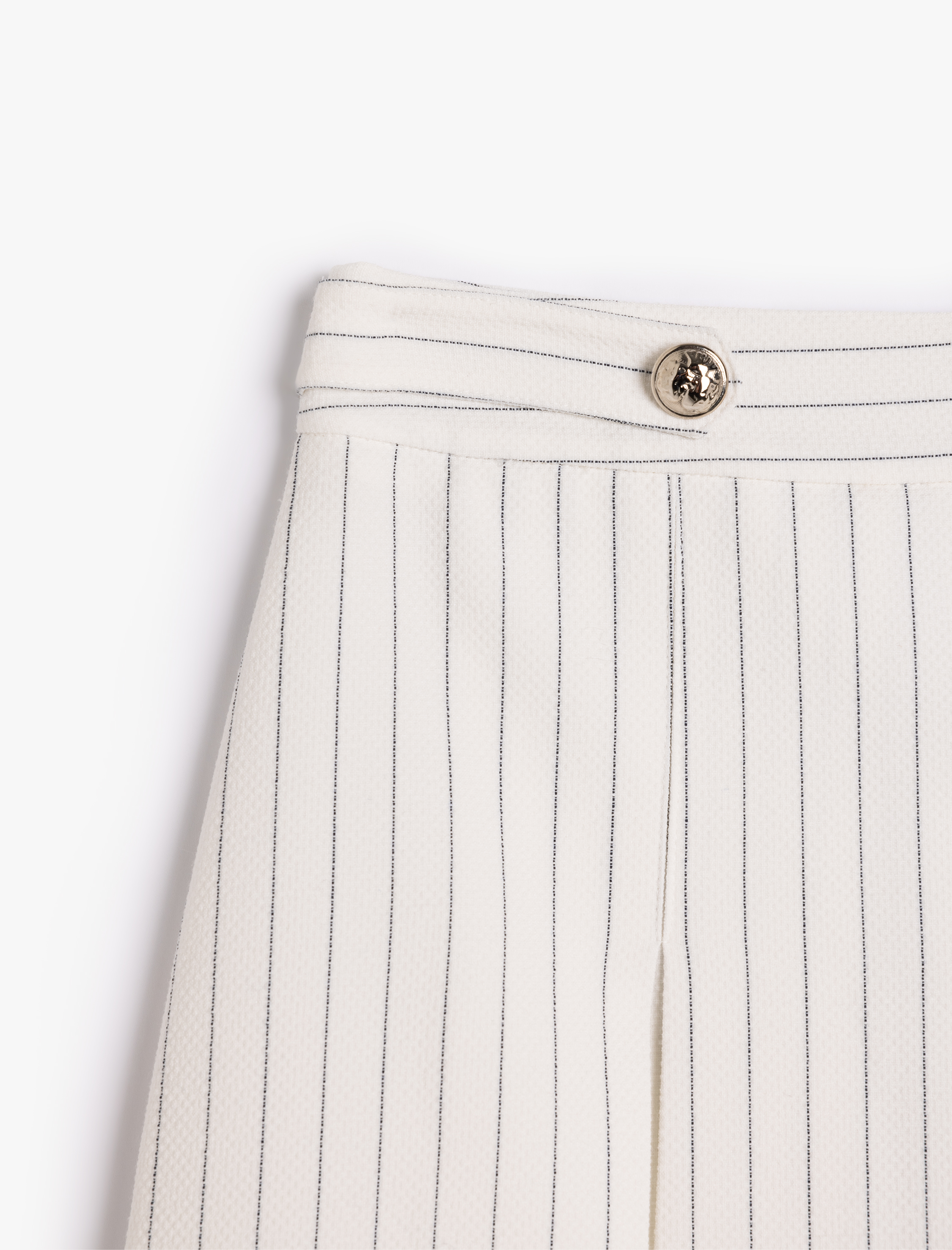 Yüksek Bel A Kesim Mini Pileli Etek