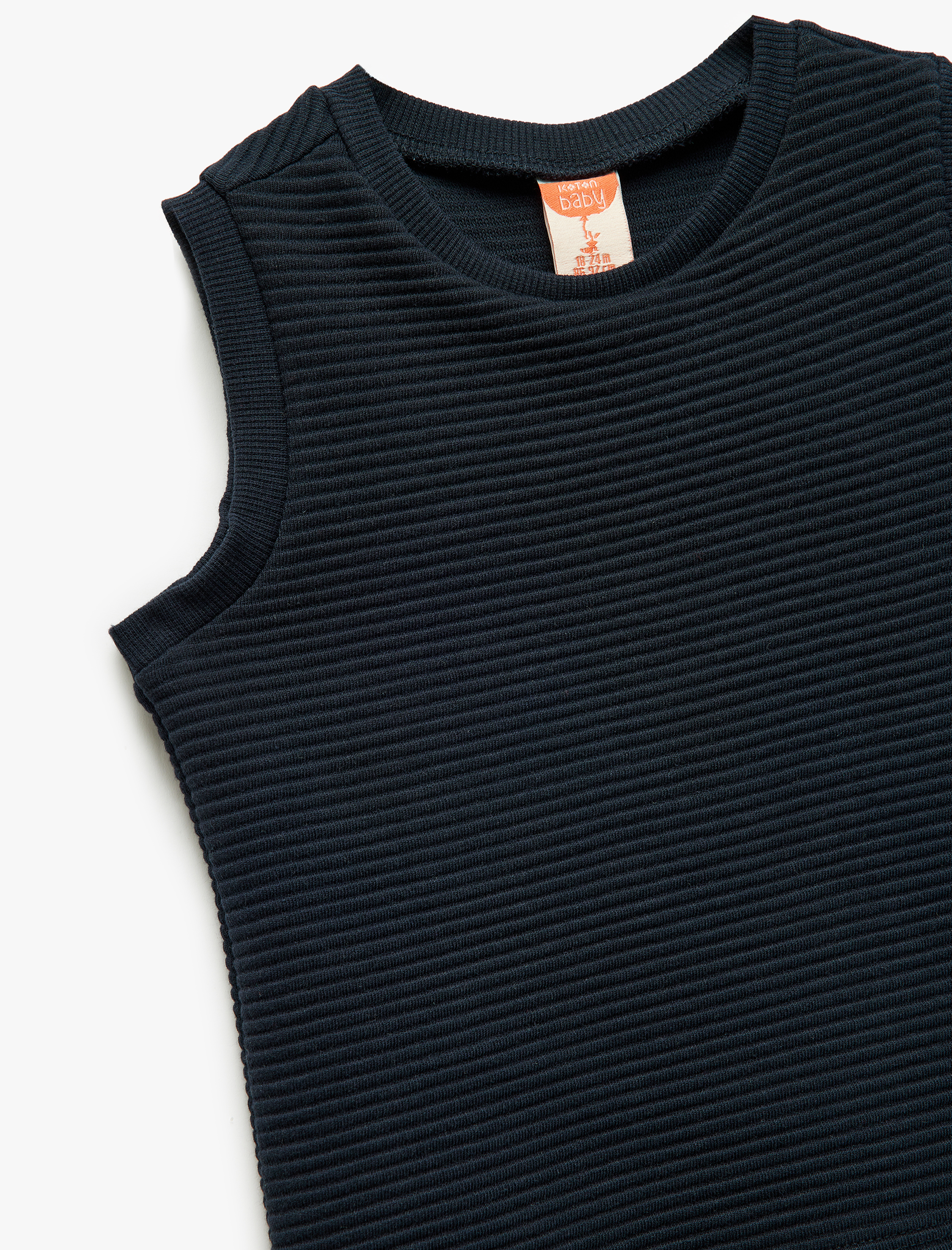  Erkek Bebek Pamuklu Bisiklet Yaka Basic Atlet