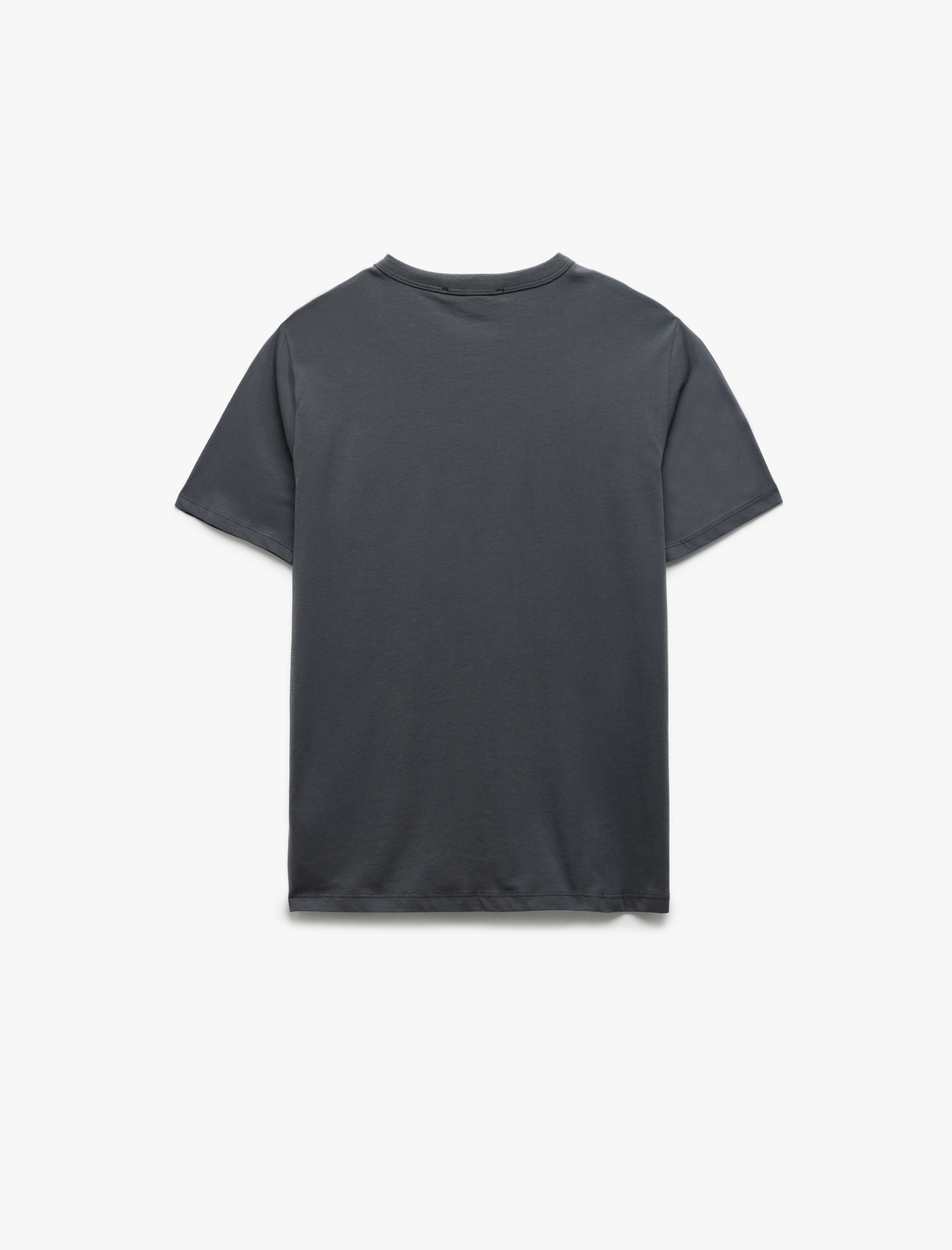   Pamuklu Kısa Kollu Baskılı Bisiklet Yaka Slim Fit Tişört