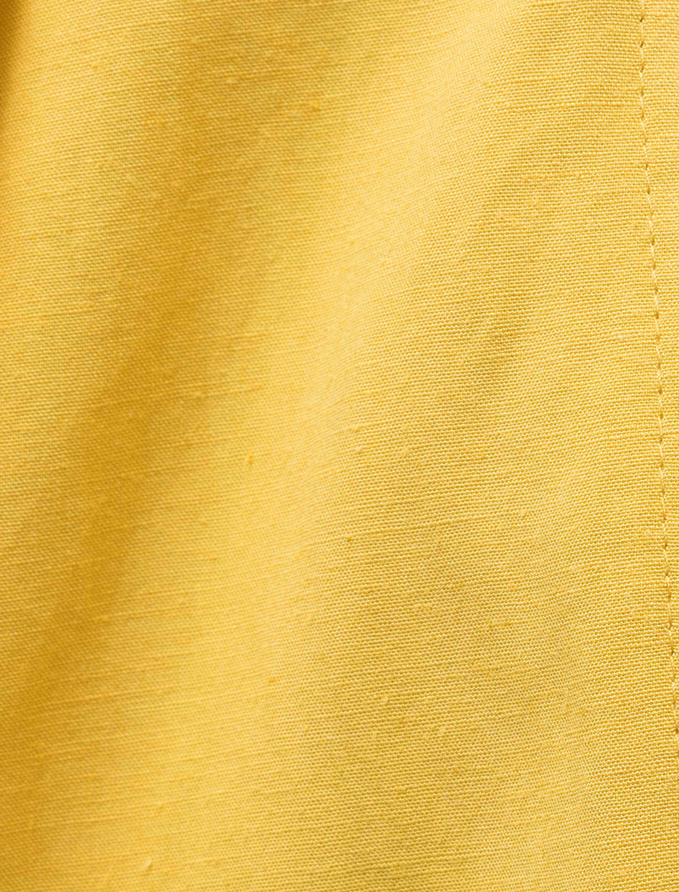   Metal Aksesuarlı Cepli Viskon Keten Karışımlı Mini Yüksek Bel Şort