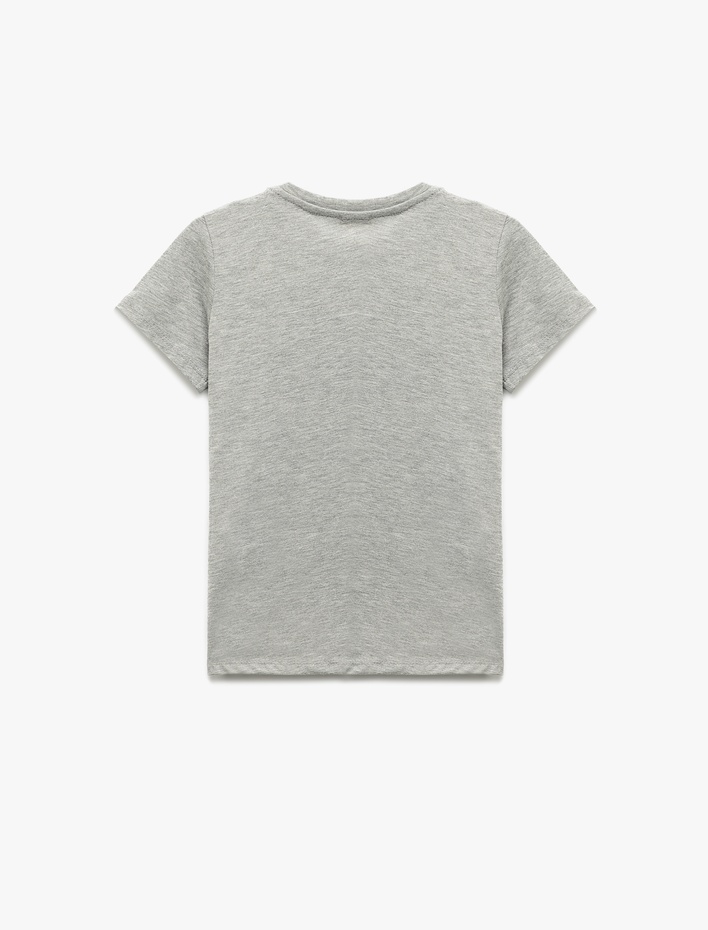 Erkek Çocuk Baskılı Bisiklet Yaka Kısa Kollu Tişört