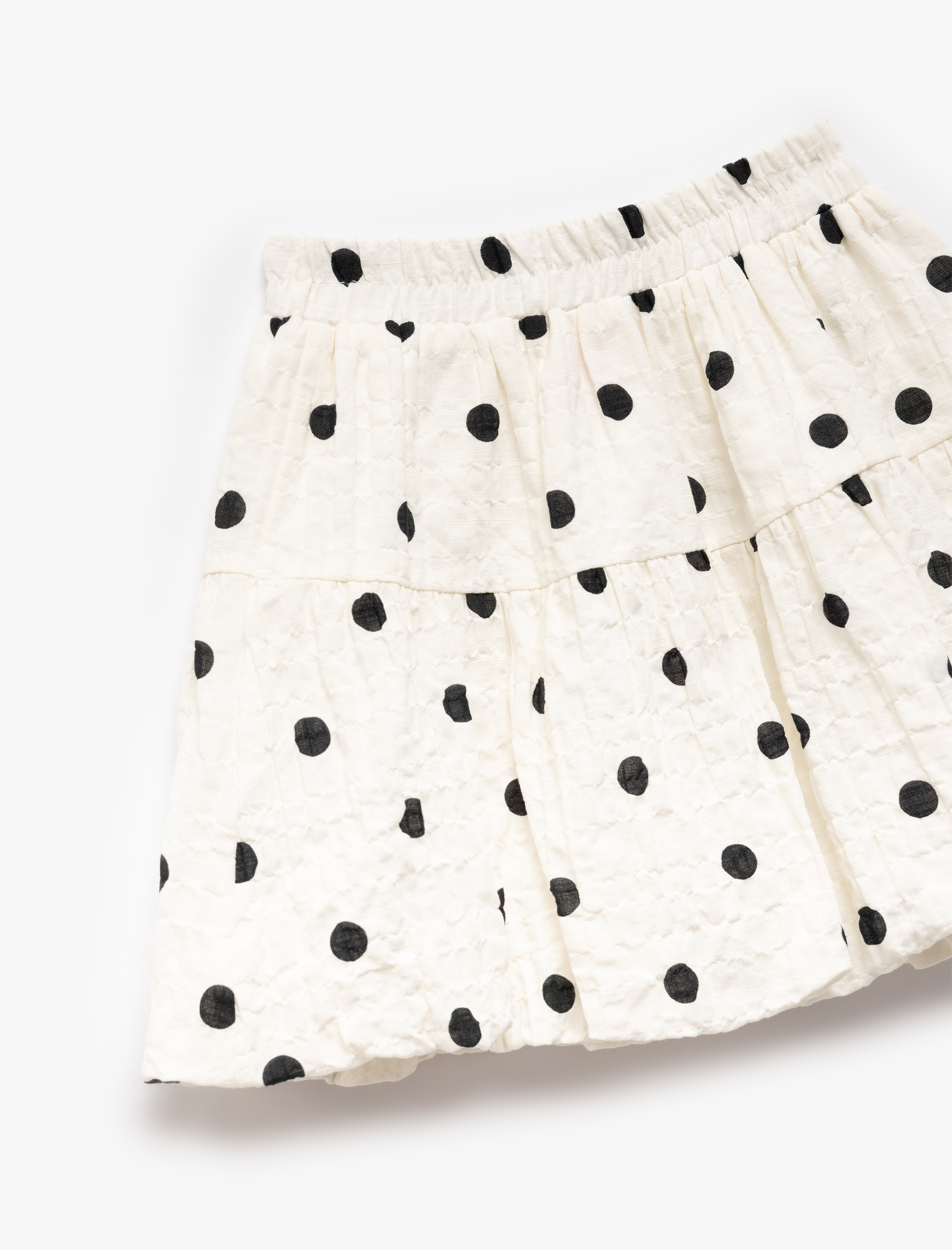  Kız Bebek Pamuklu Beli Lastikli Puantiyeli Balon Etek