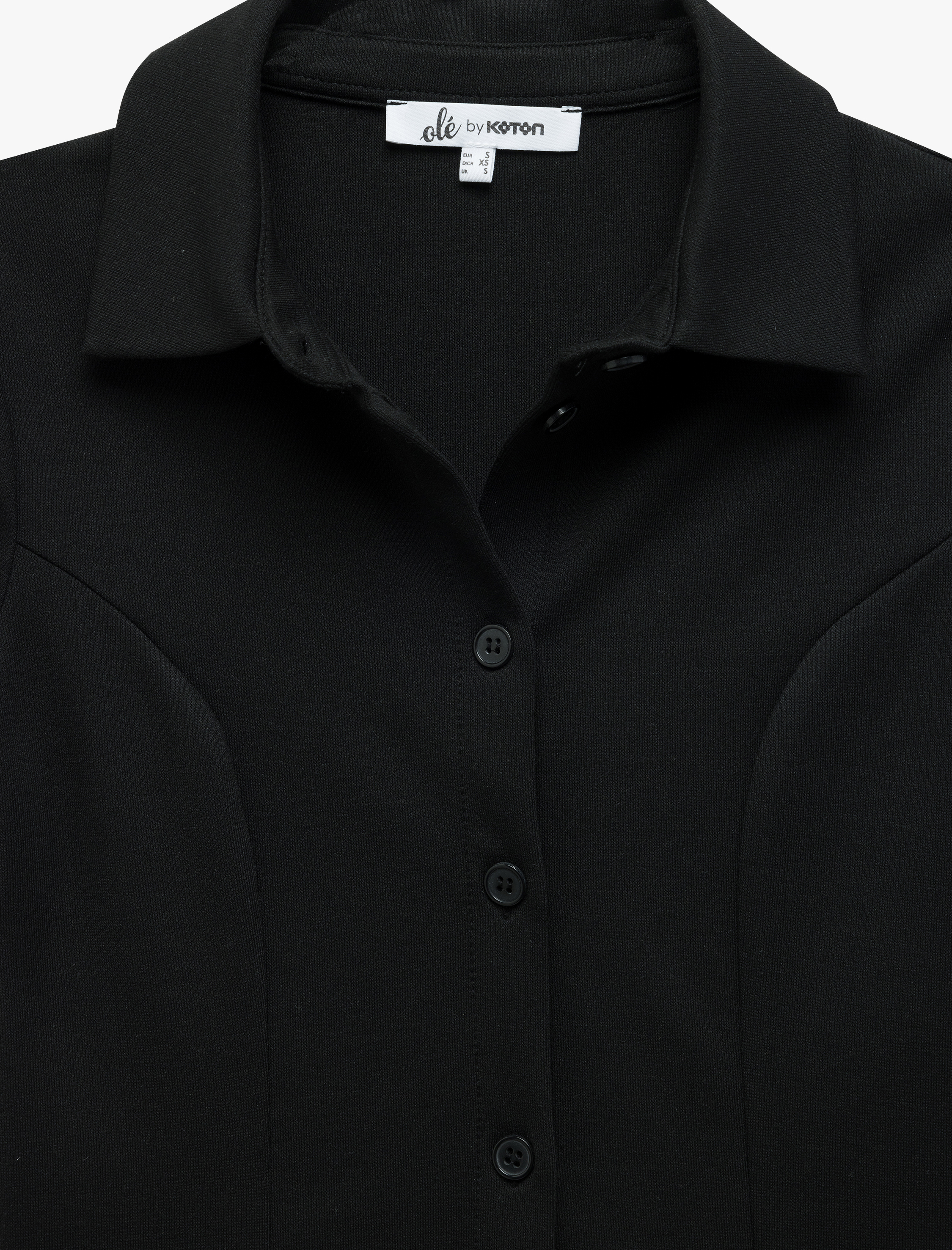   Pileli Mini Düğmeli Kısa Kollu Viskon Karışımlı Polo Yaka Elbise