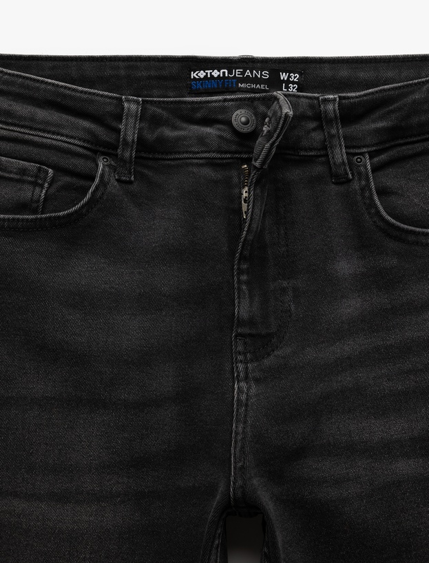 Pamuklu Normal Bel Skinny Fit Jean Pantolon - Michael Jean_5