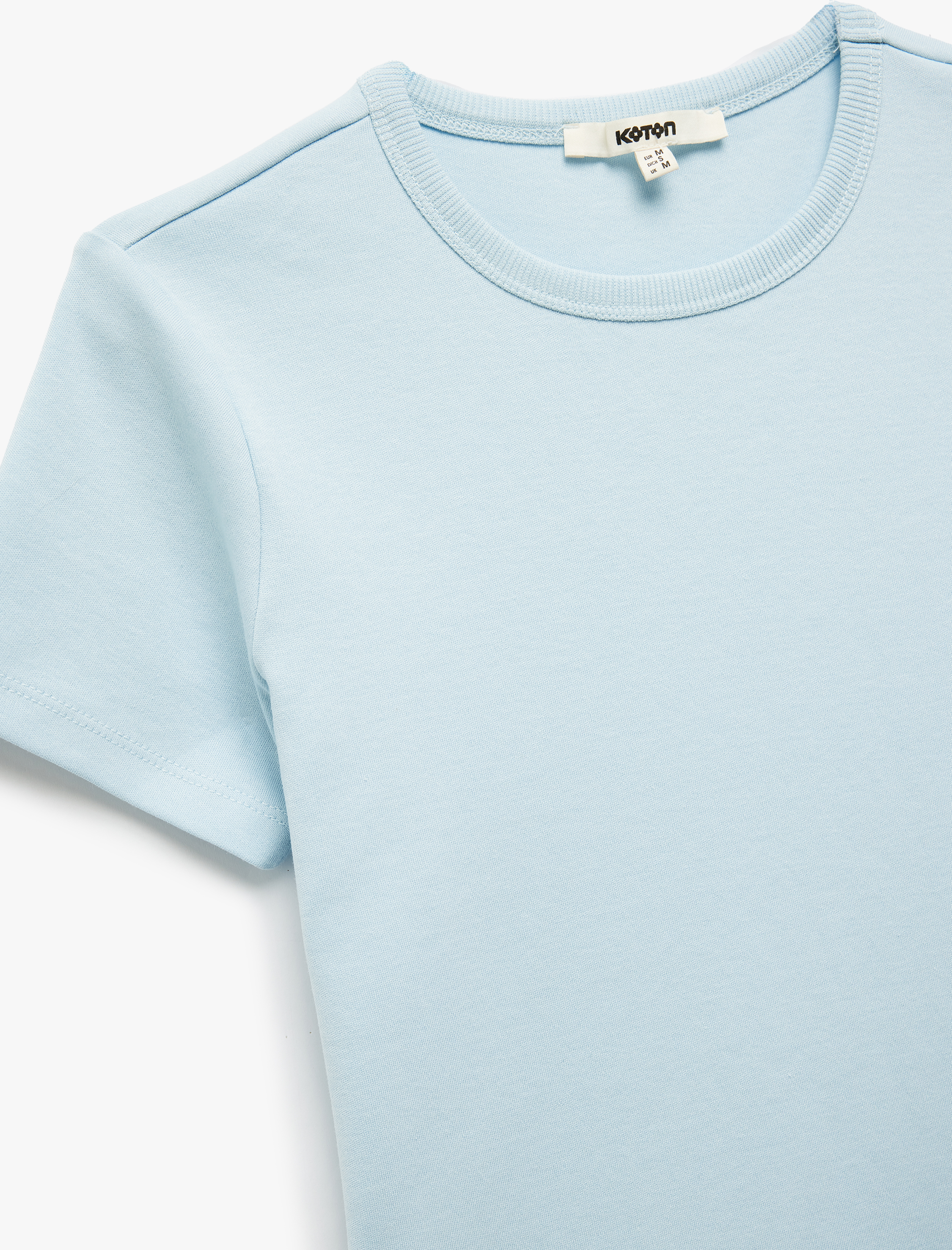   Pamuklu Slim Fit Kısa Kollu Bisiklet Yaka Basic Tişört