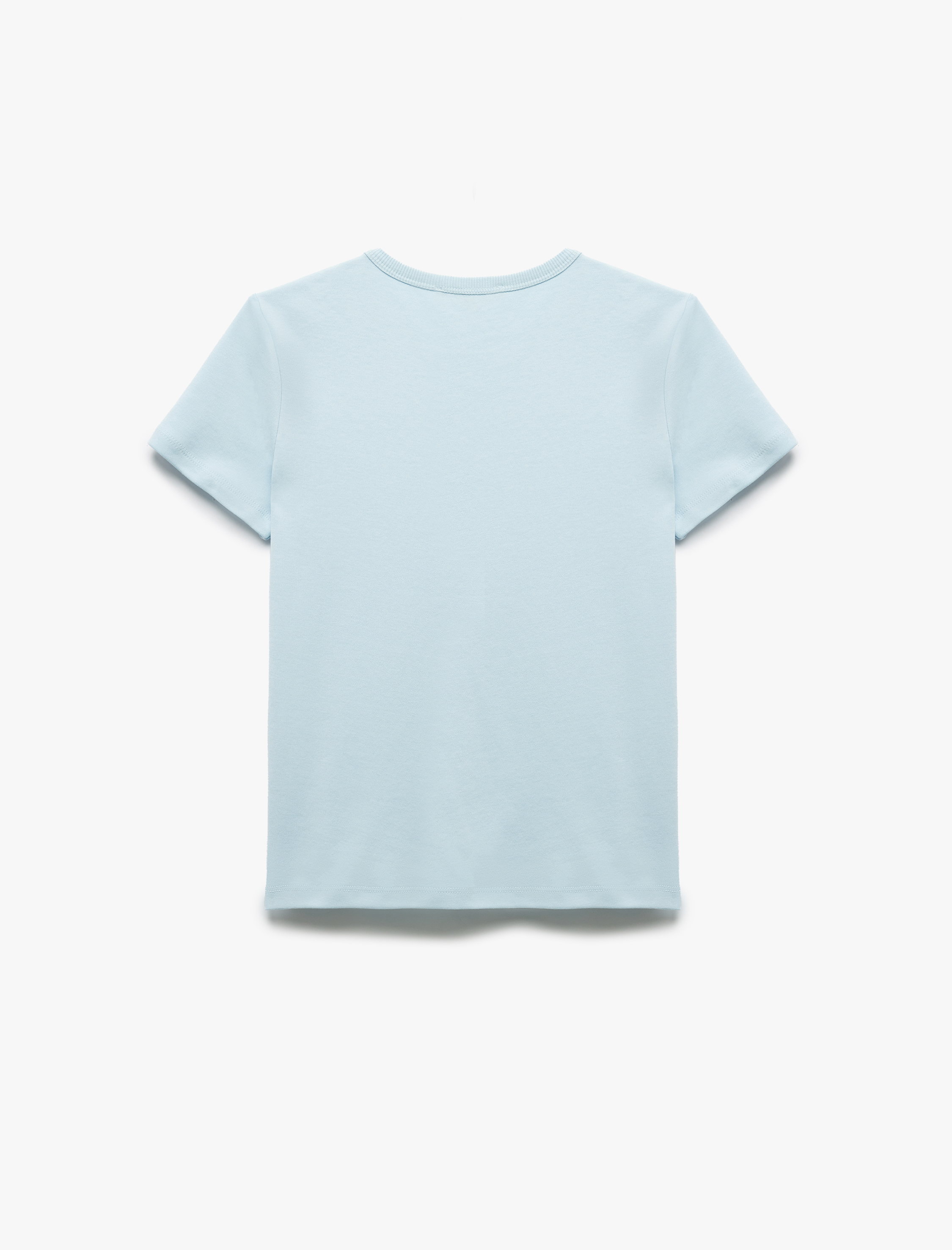   Pamuklu Slim Fit Kısa Kollu Bisiklet Yaka Basic Tişört