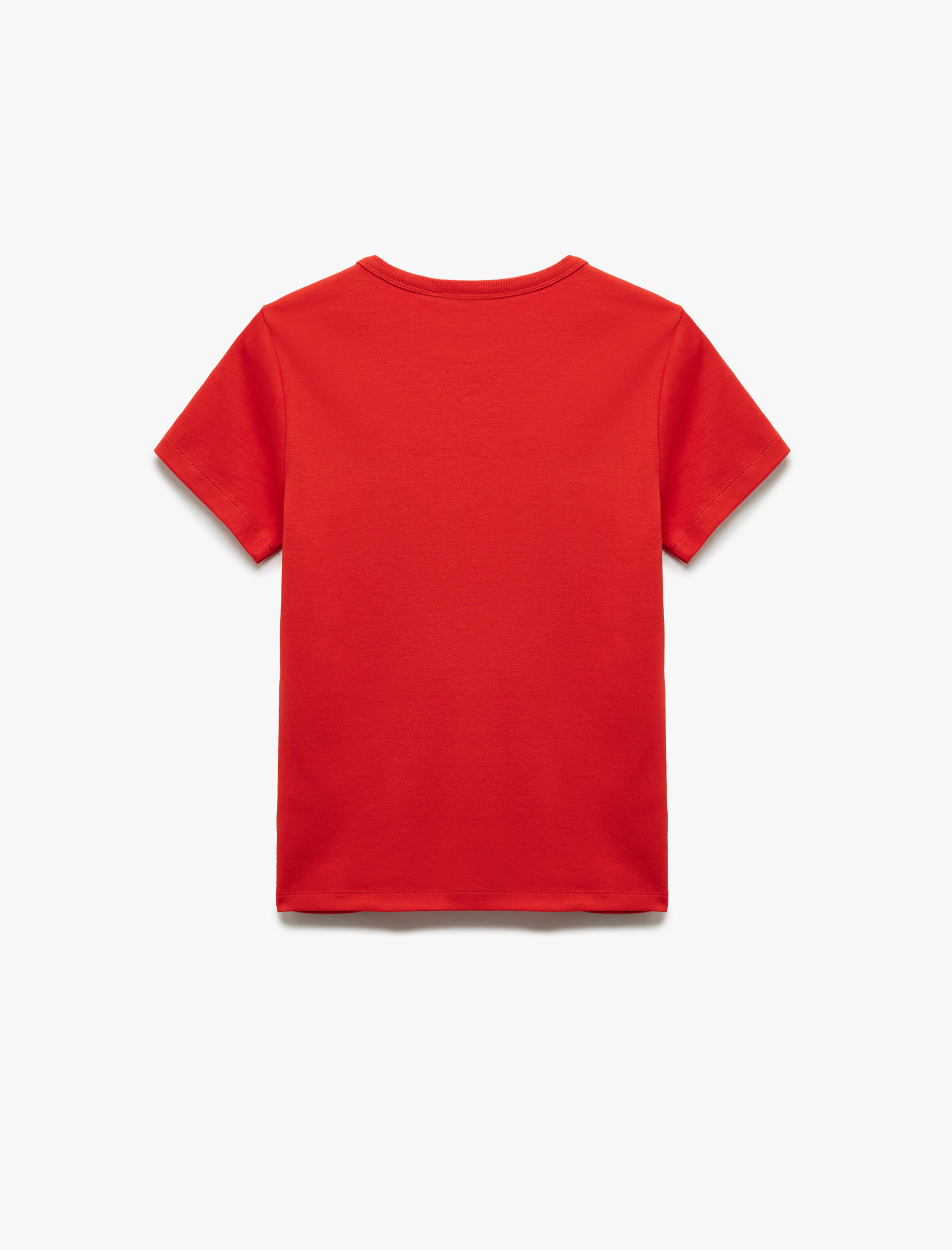   Pamuklu Slim Fit Kısa Kollu Bisiklet Yaka Basic Tişört