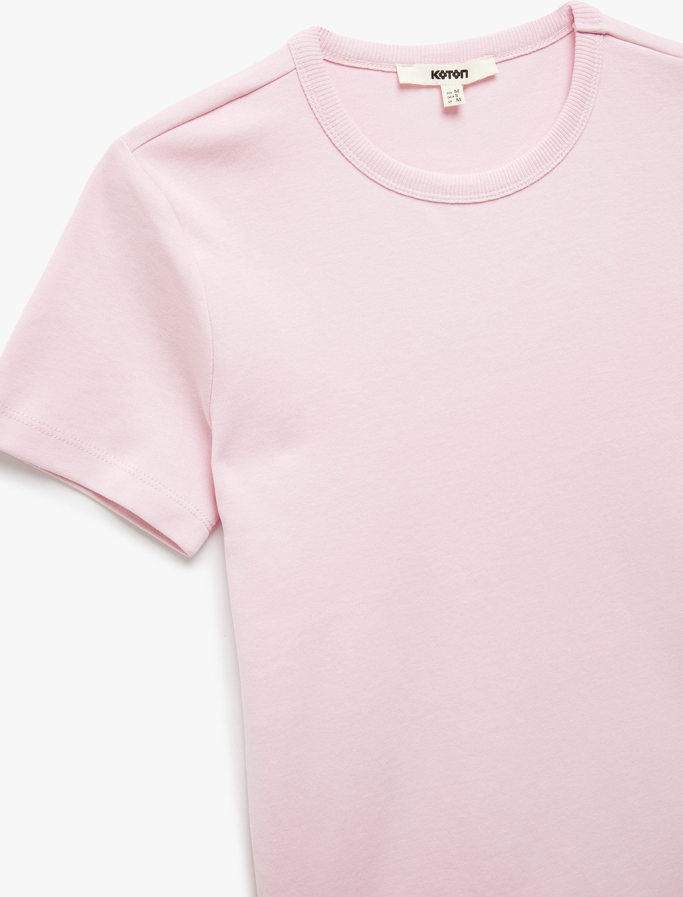   Pamuklu Slim Fit Kısa Kollu Bisiklet Yaka Basic Tişört