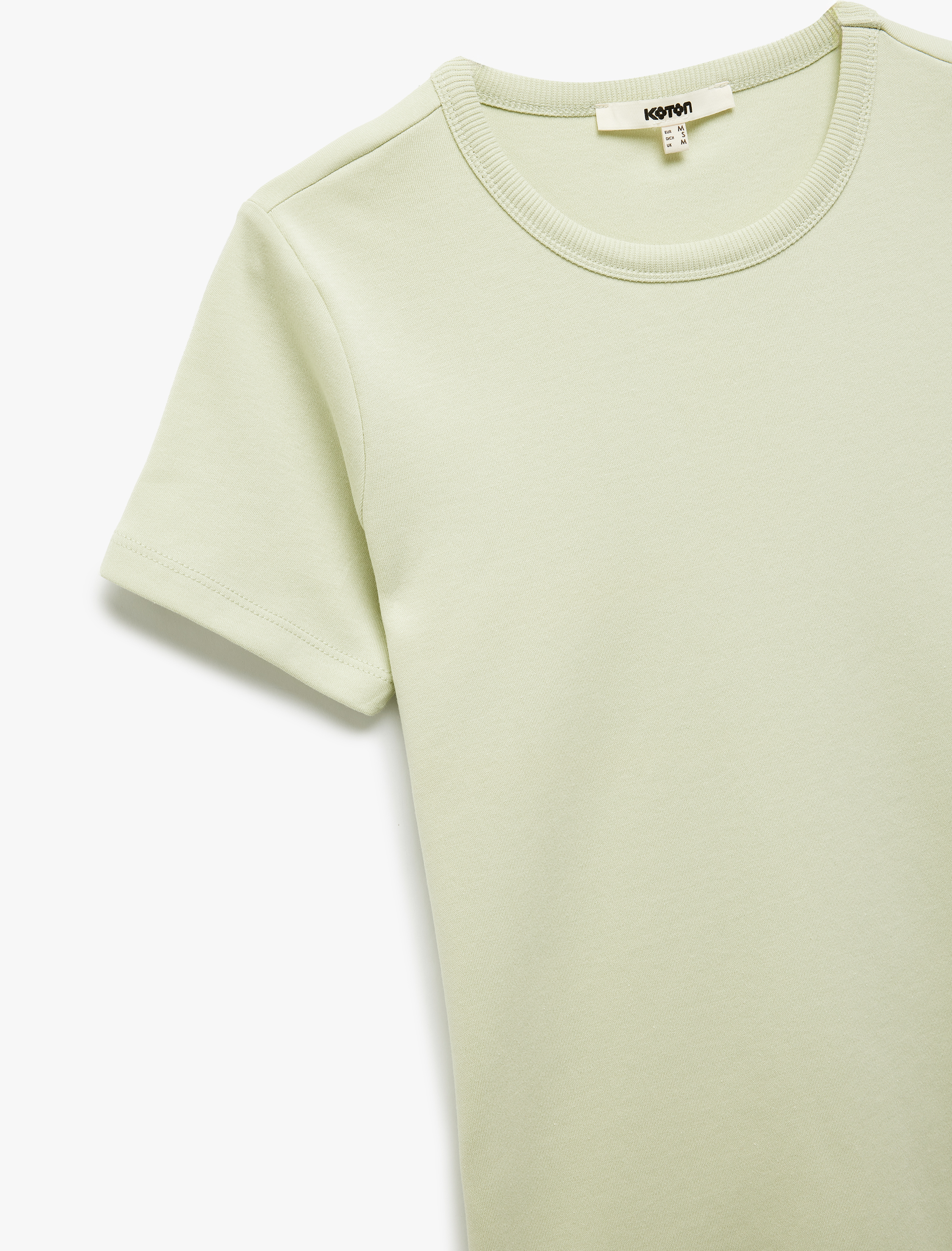   Pamuklu Slim Fit Kısa Kollu Bisiklet Yaka Basic Tişört