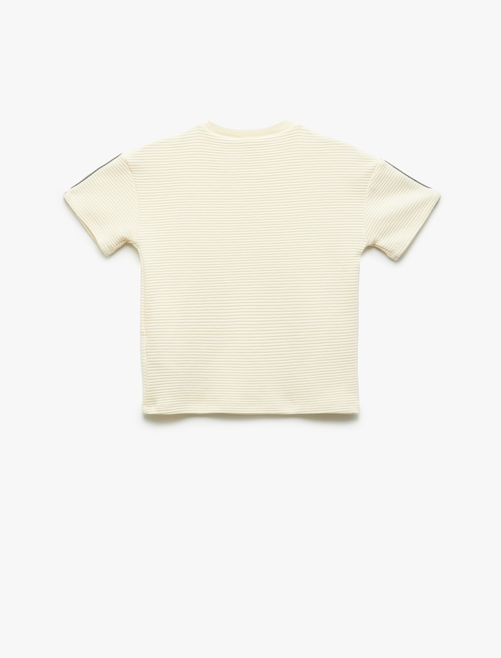 Erkek Bebek Pamuklu Uzun Kollu Bisiklet Yaka Tişört