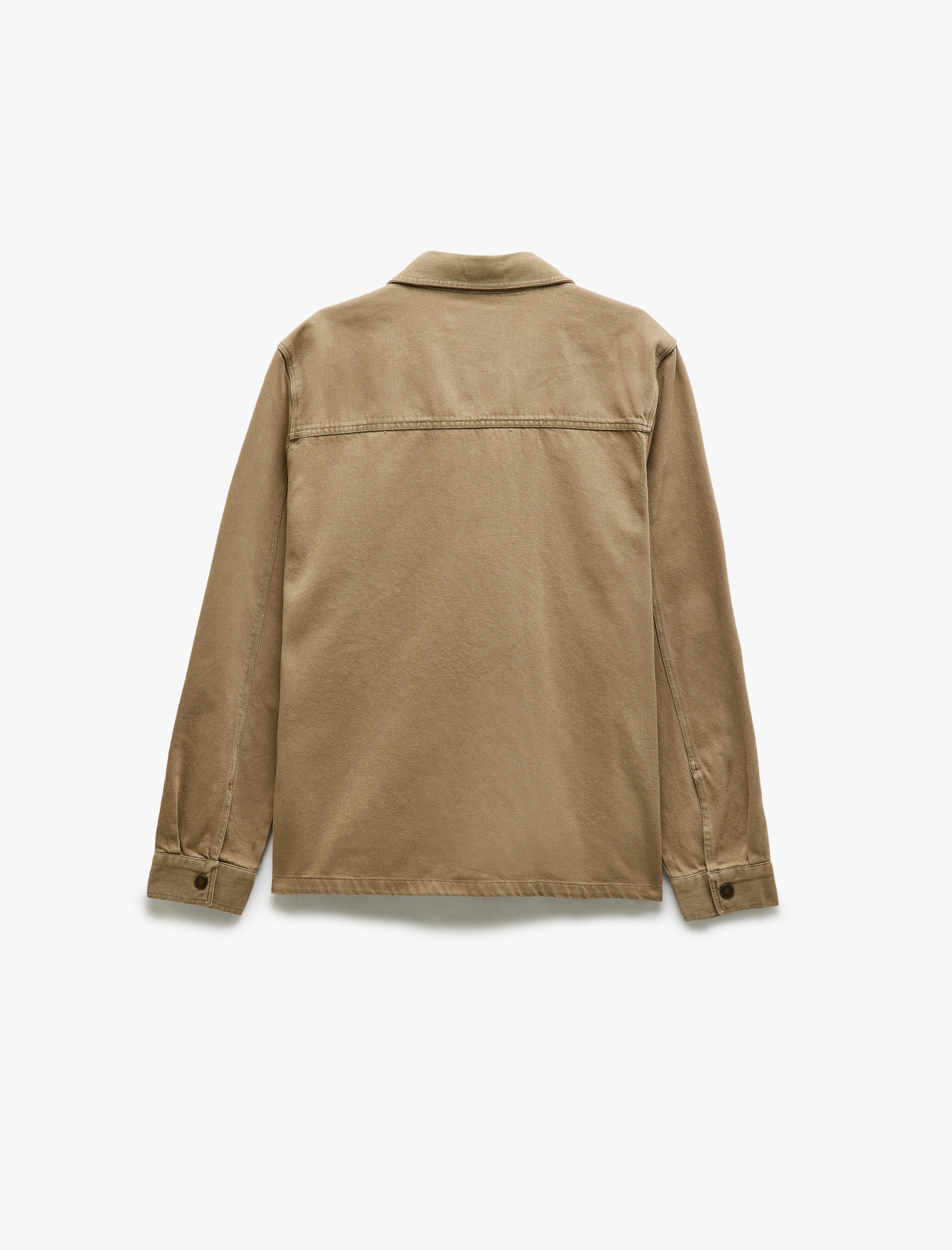   Pamuklu Uzun Kollu Cep Detaylı Gabardin Fermuarlı Mevsimlik Ceket