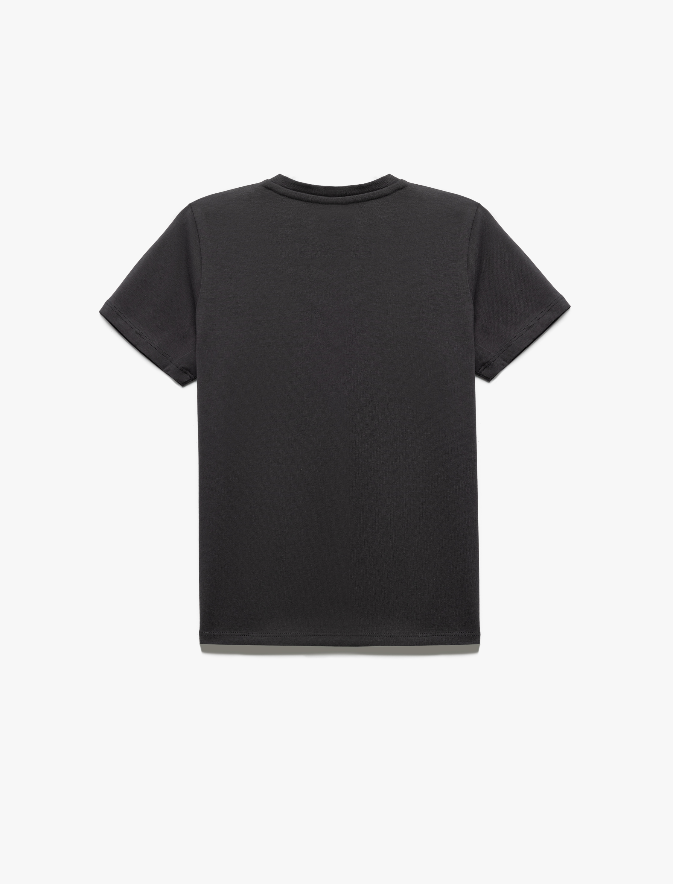  Erkek Çocuk Kısa Kollu Bisiklet Yaka Pamuklu Baskılı Tişört