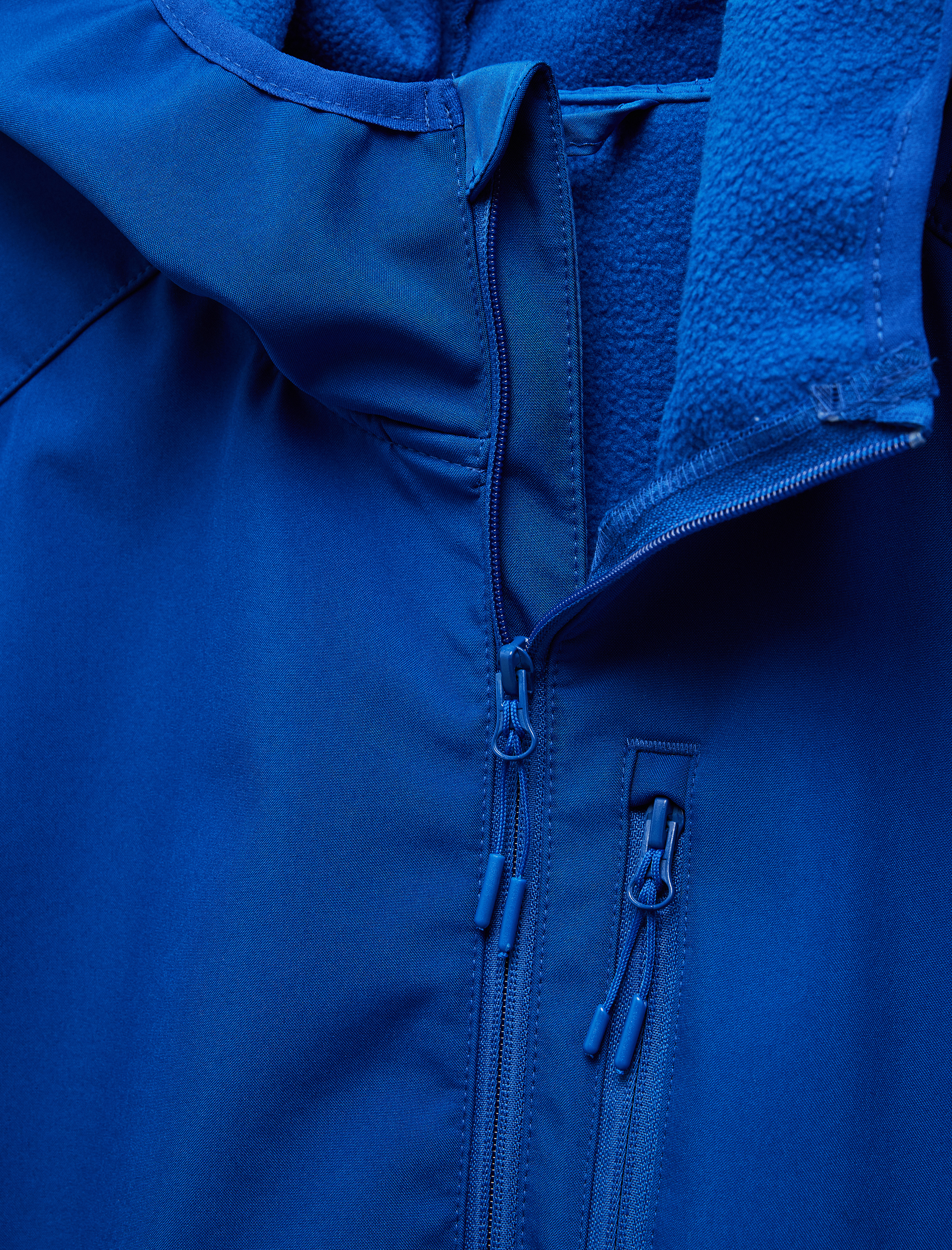   Fermuarlı Cepli Uzun Kollu Slim Fit Kapşonlu Mevsimlik Ceket