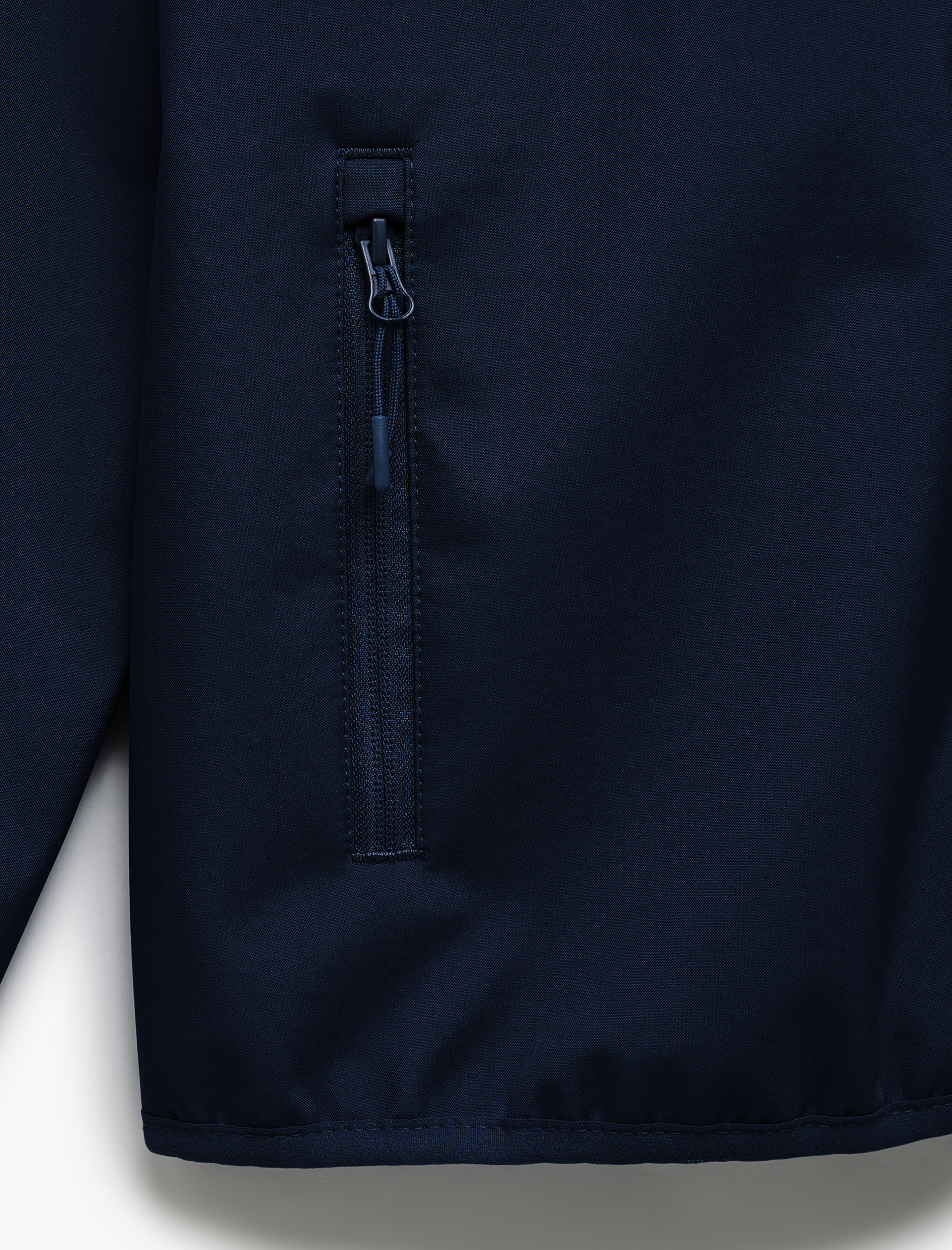   Fermuarlı Cepli Uzun Kollu Slim Fit Kapşonlu Mevsimlik Ceket