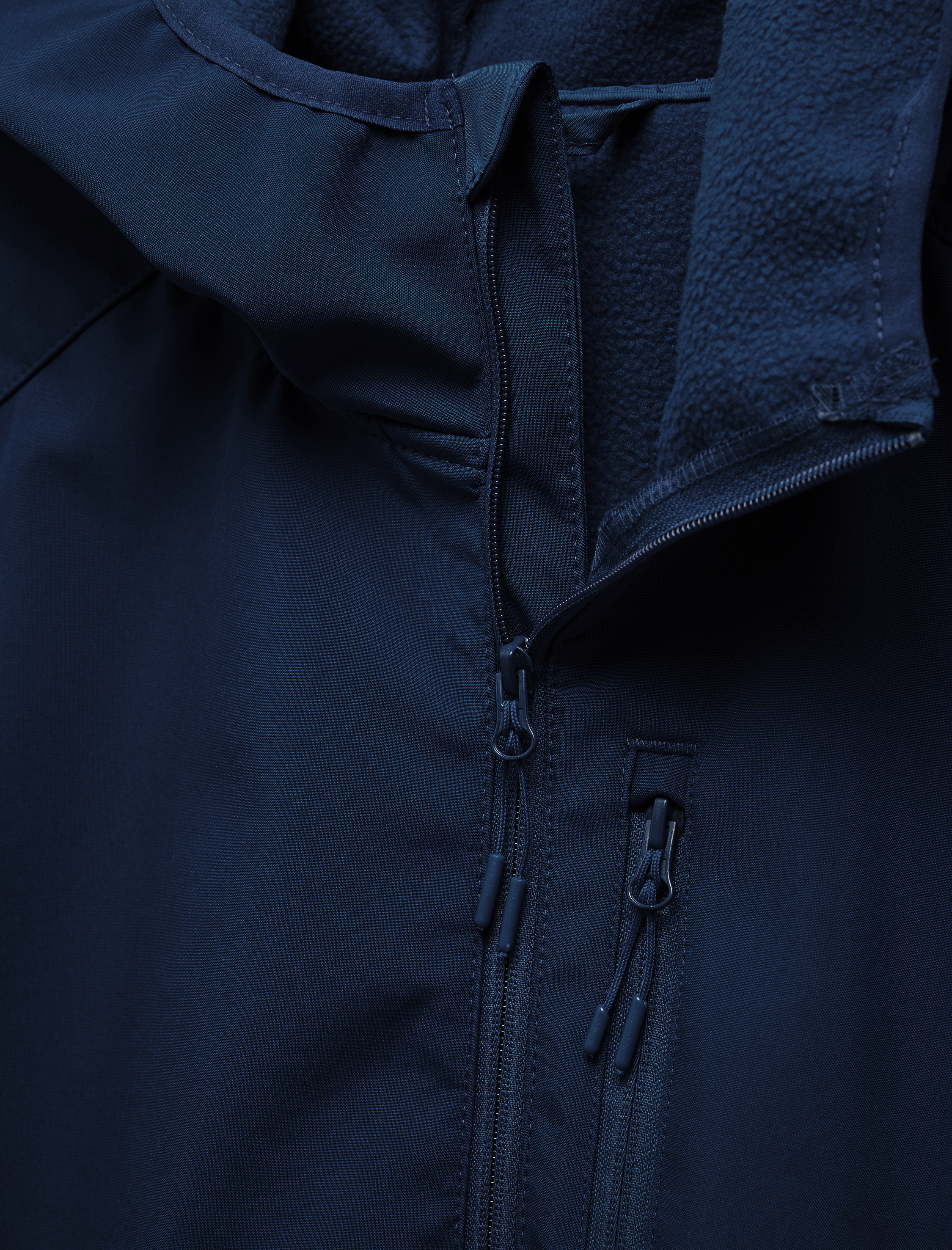   Fermuarlı Cepli Uzun Kollu Slim Fit Kapşonlu Mevsimlik Ceket