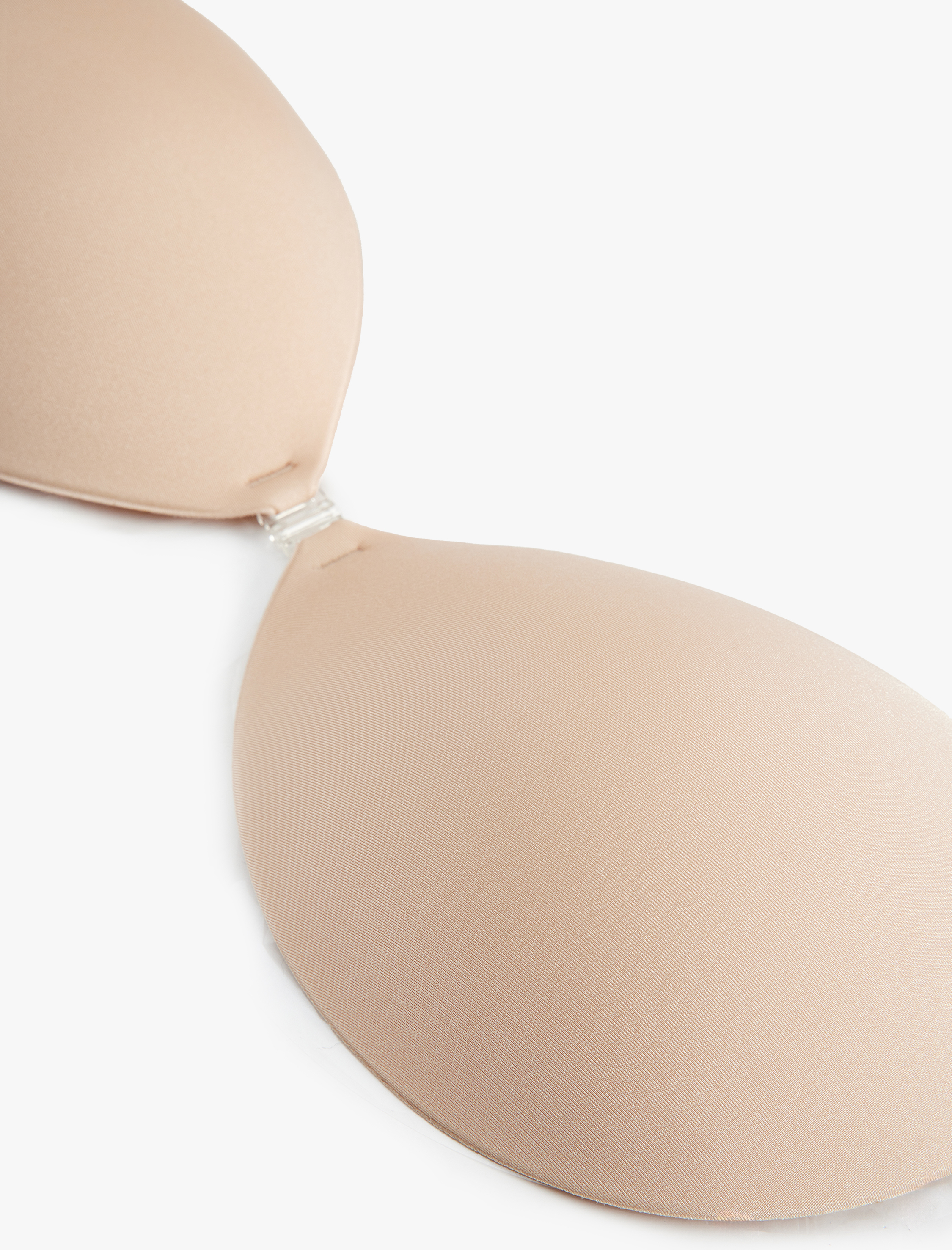   Omuz Askısız Sırt Şeritsiz Slikonlu Kaplı Önü Kopçalı Dekolte Sütyeni