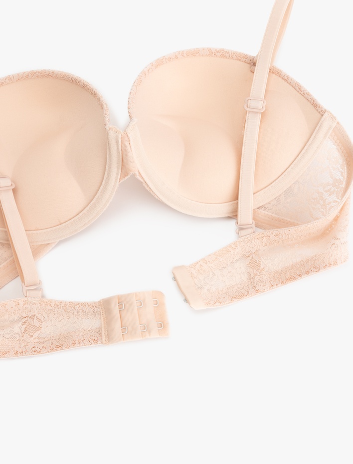  Dantelli Destekli Ekstra Dolgulu Sütyen