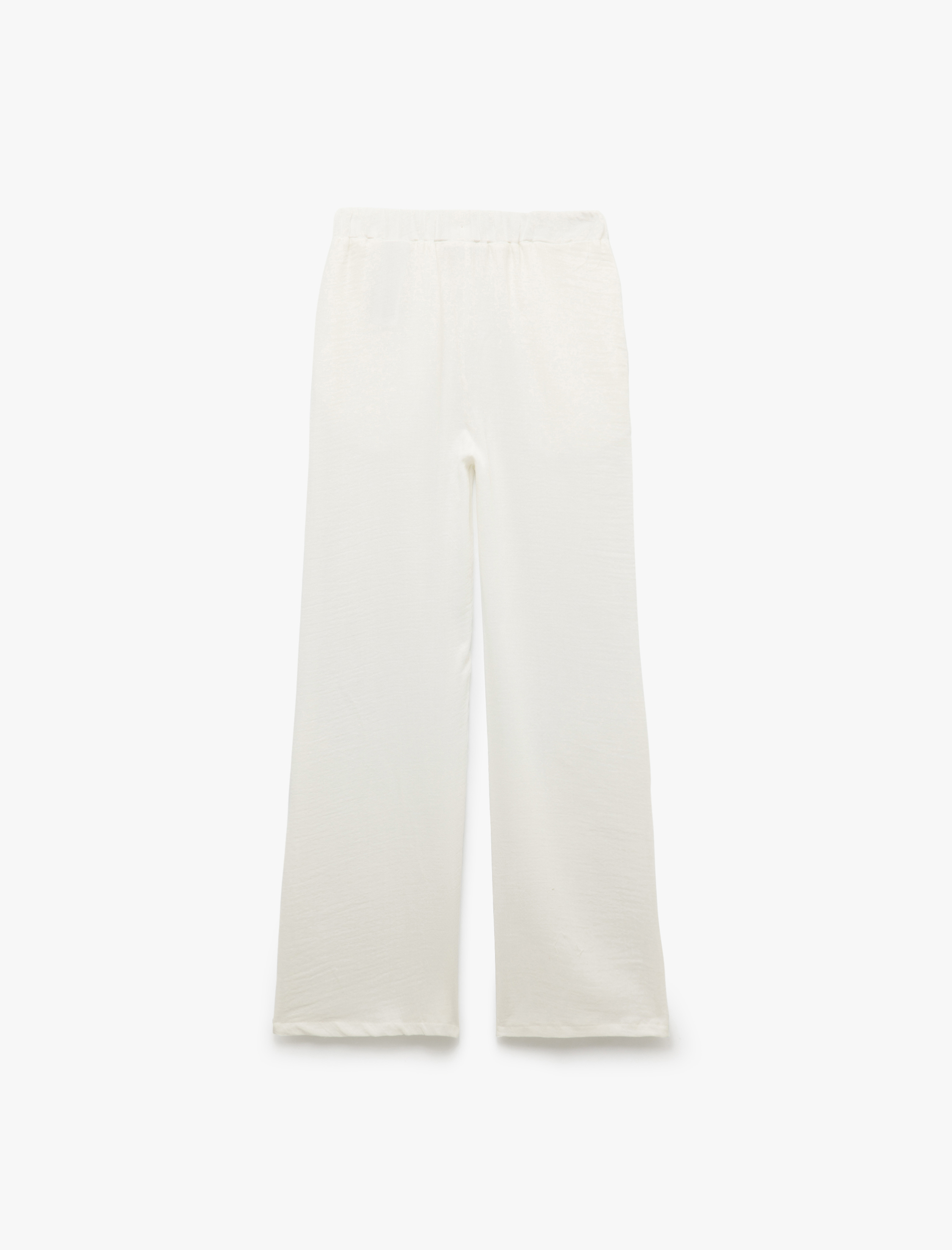   Beli Bağcıklı Cepli Rahat Kesim Pantolon