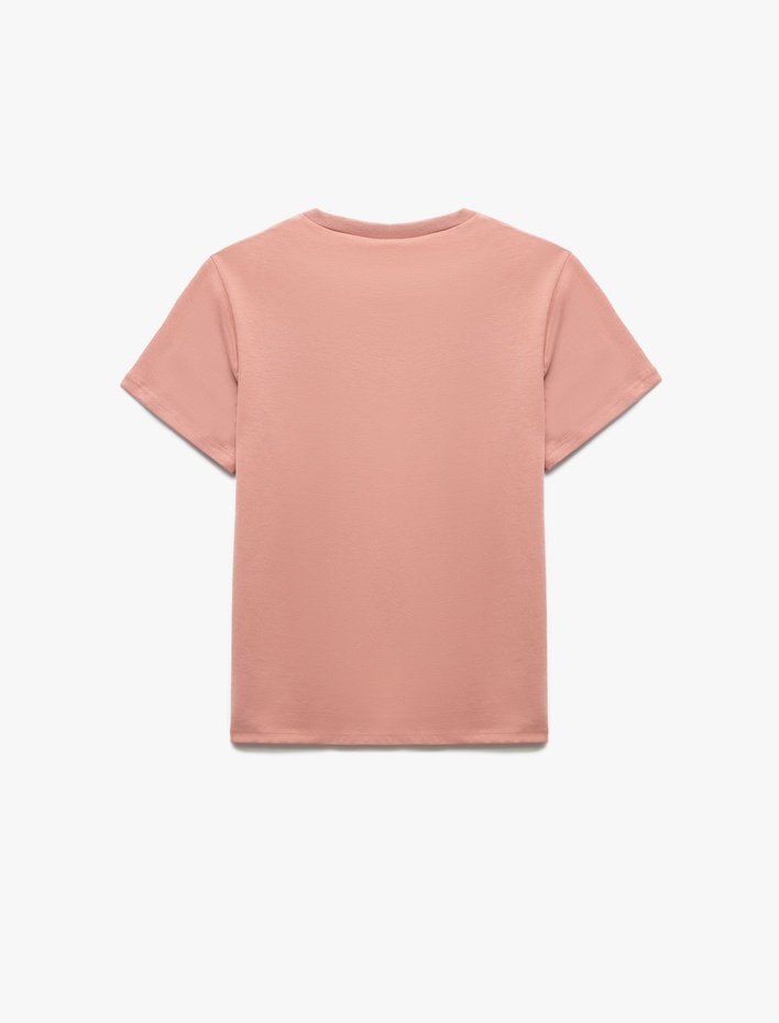 Erkek Çocuk Bisiklet Yaka Kısa Kollu Pamuklu Baskılı Tişört