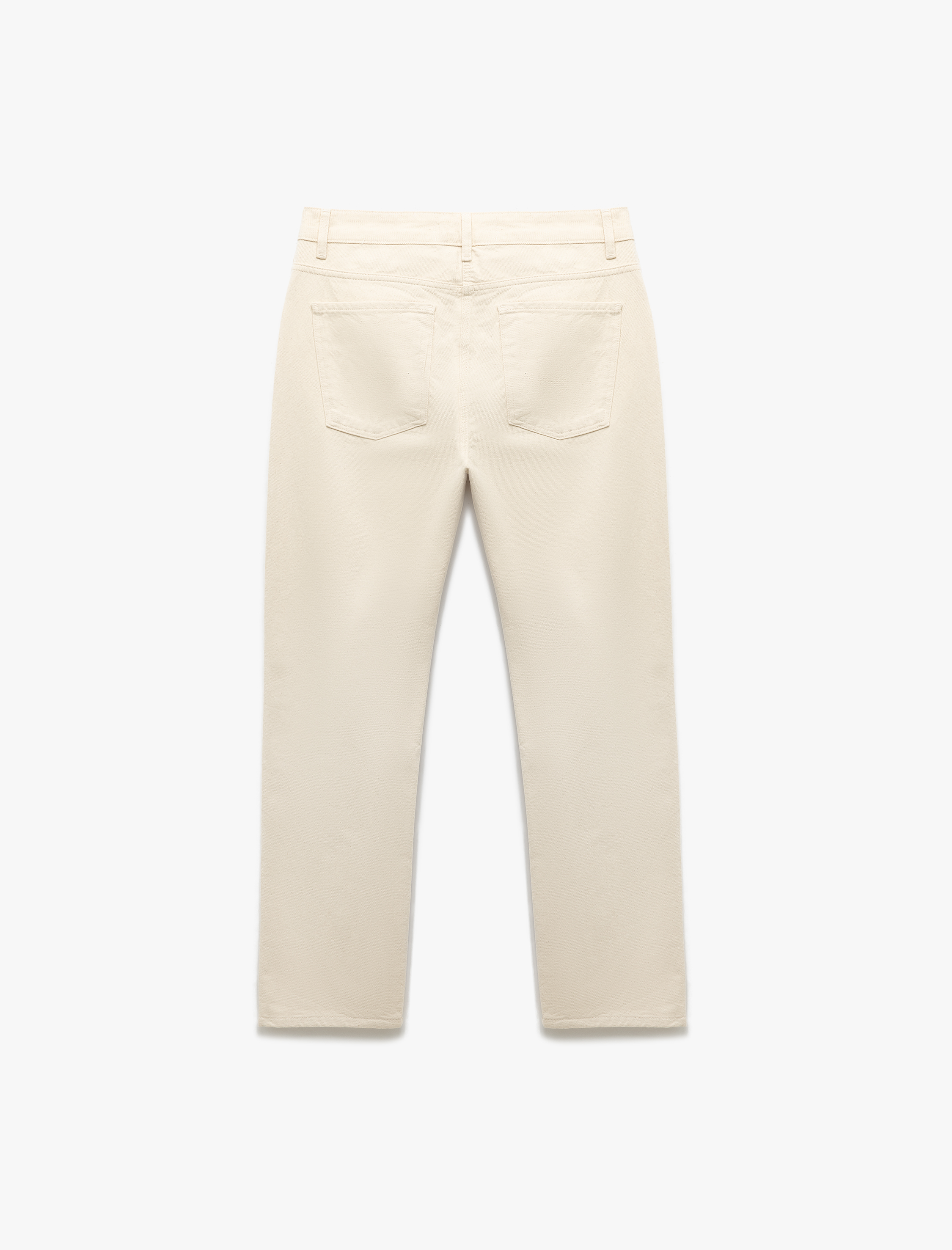   Normal Bel Cep Detaylı Vintage Straight Fit Jean Pantolon