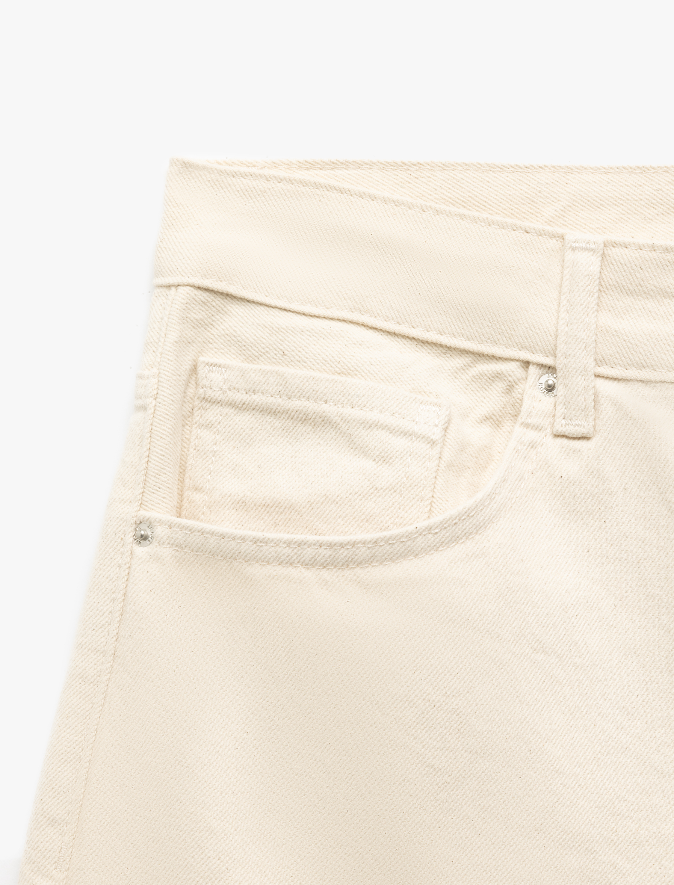   Normal Bel Cep Detaylı Vintage Straight Fit Jean Pantolon