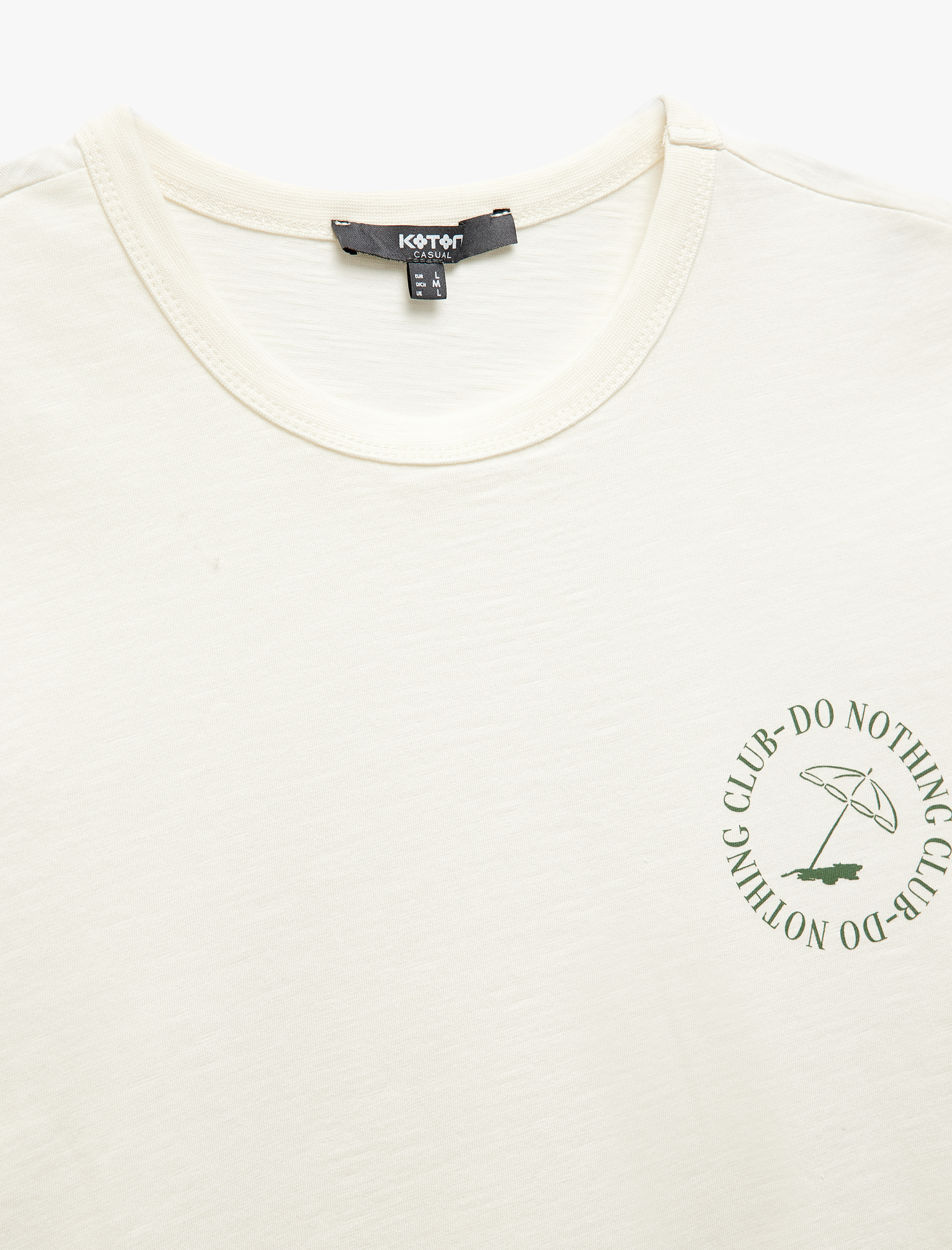   Baskılı Kısa Kollu Bisiklet Yaka Pamuklu Slim Fit Tişört