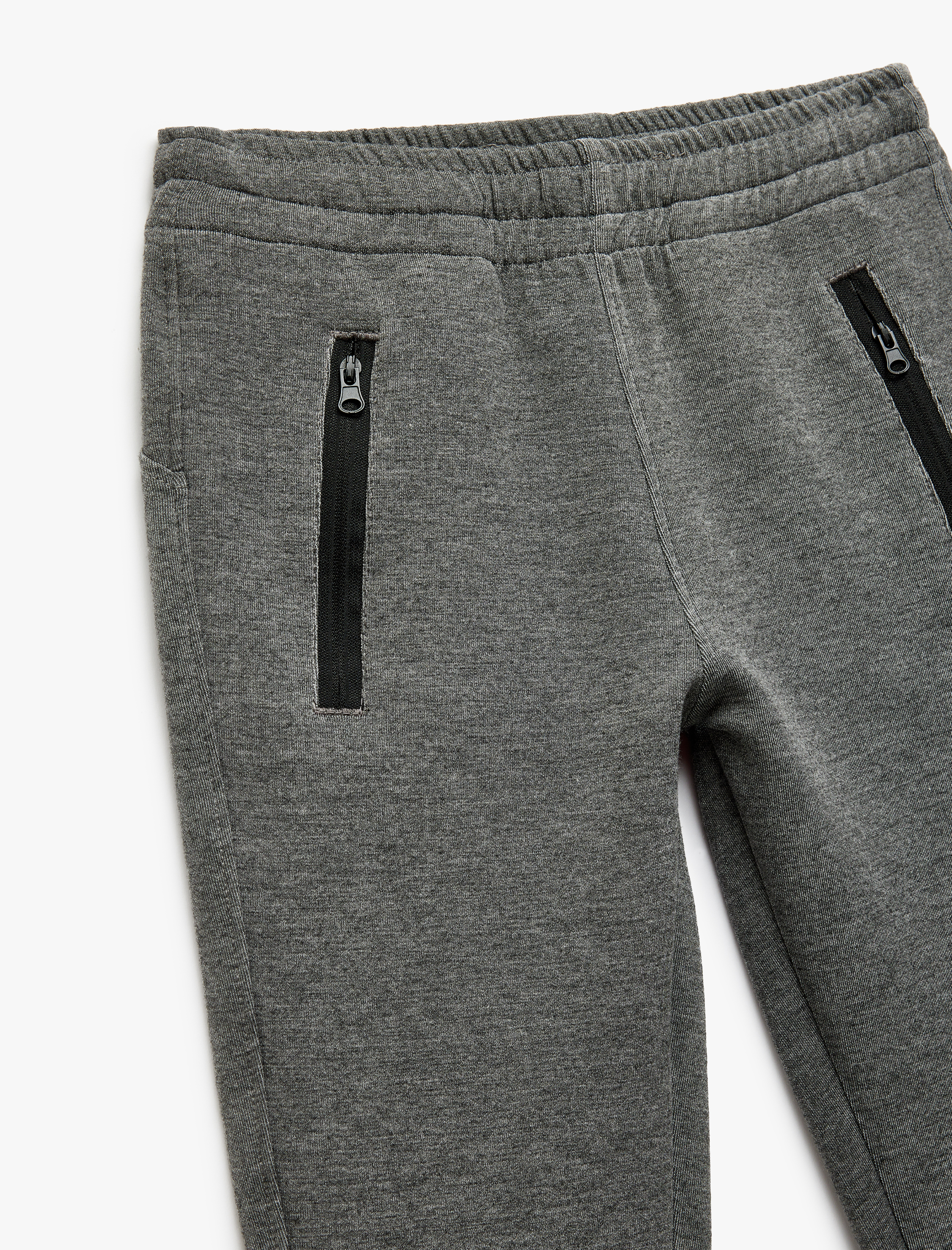  Erkek Çocuk Fermuar Detaylı Beli Lastikli Jogger Eşofman Altı