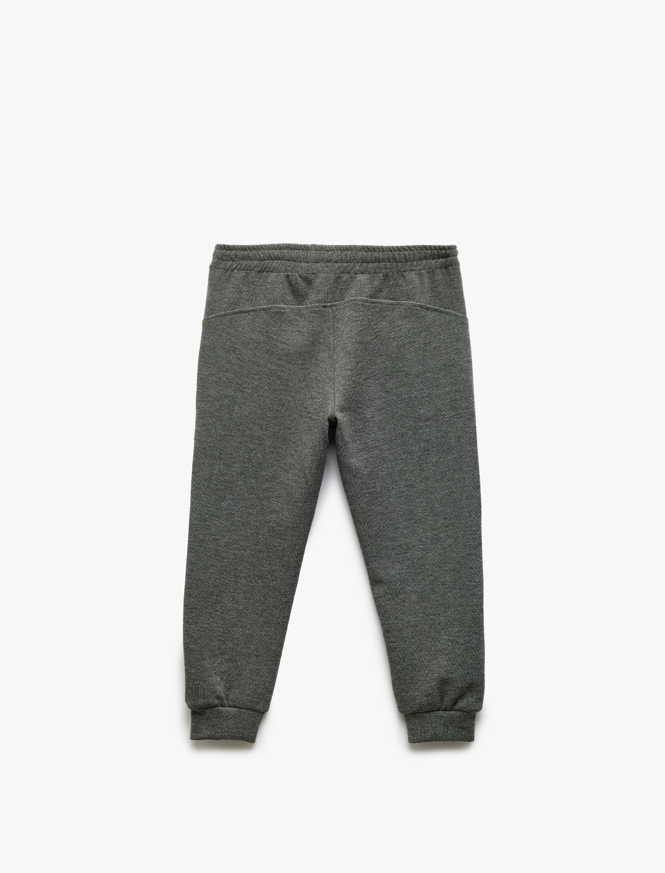  Erkek Çocuk Fermuar Detaylı Beli Lastikli Jogger Eşofman Altı